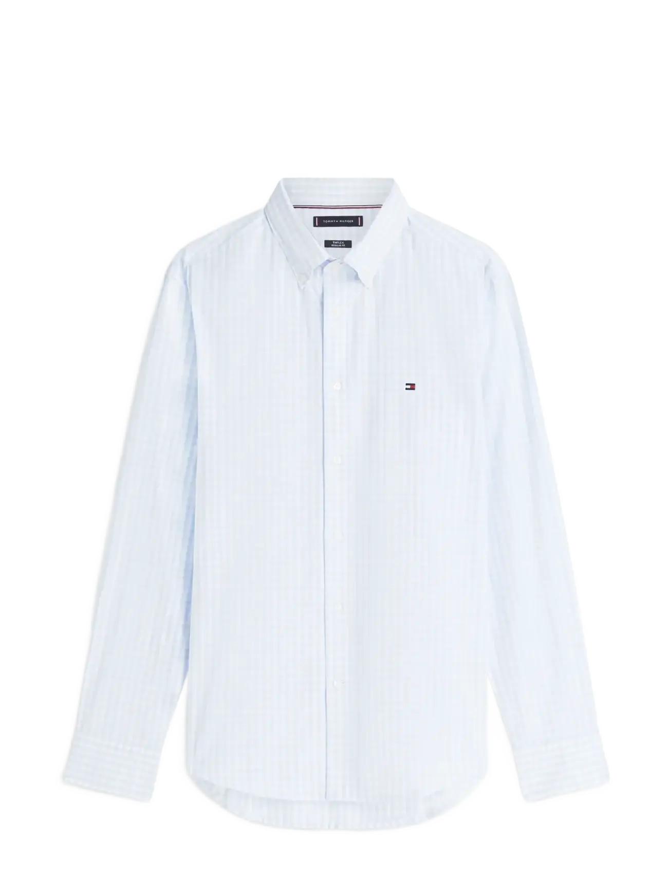 TOMMY HILFIGER Flex Poplin Gingham Rf Shirt Blau - M - Herren