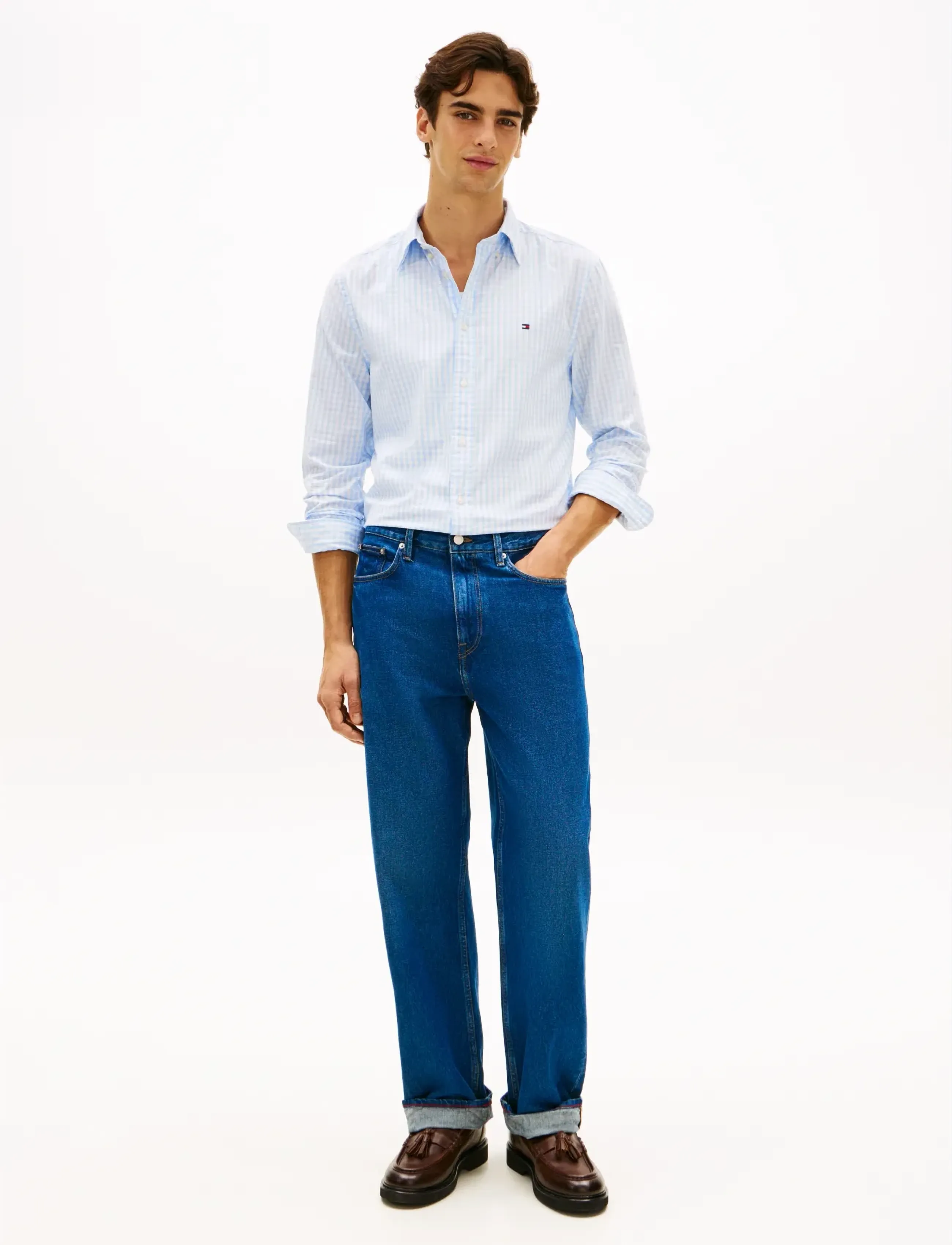 Tommy Hilfiger - FLEX POPLIN GINGHAM RF SHIRT - checkered shirts - sweet blue   check - 3