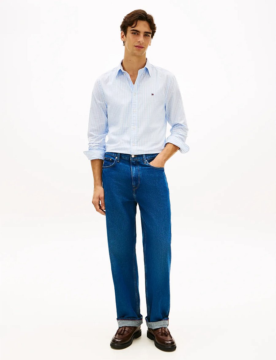 Tommy Hilfiger - FLEX POPLIN GINGHAM RF SHIRT - geruite overhemden - sweet blue check - 3