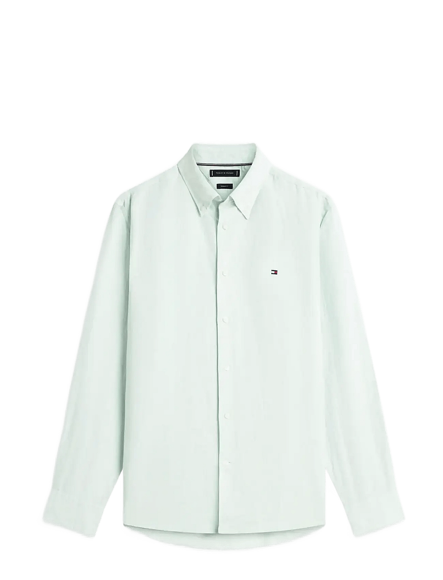 Tommy Hilfiger - LINEN BLEND DOBBY RF SHIRT - crushed mint - 1
