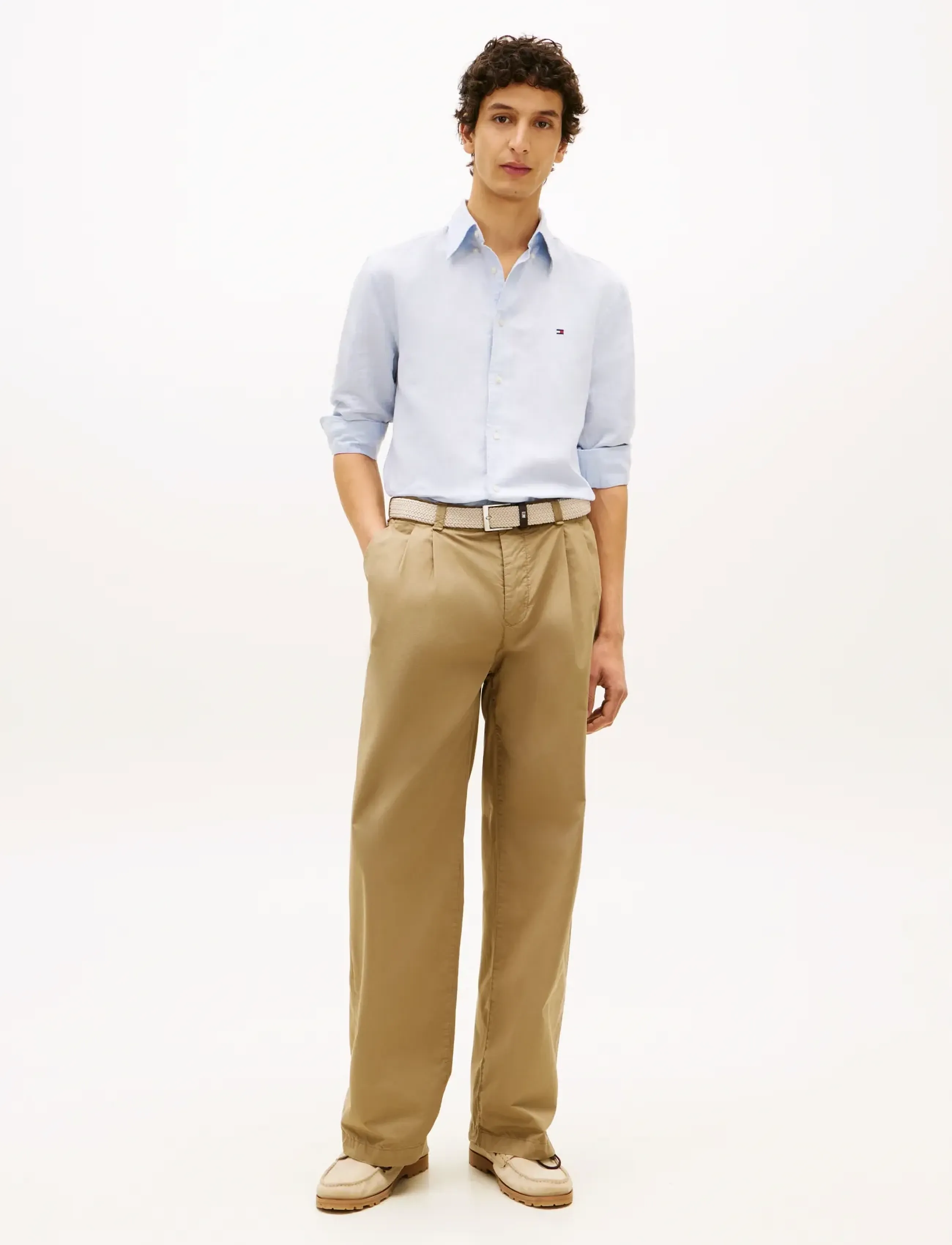 Tommy Hilfiger - LINEN BLEND DOBBY RF SHIRT - sweet blue - 3