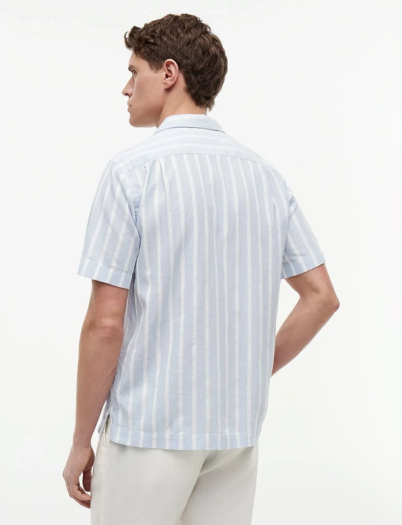 Tommy Hilfiger - LIN BLEND TEXTURE STP S/S RF - kurzarmhemden - sweet blue stripe - 2