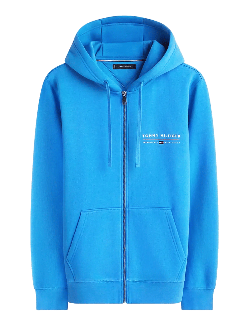 Tommy Hilfiger - BRAND LOVE TR LOCKUP FZ HOODY - kapuzenpullover - blue orbit - 1