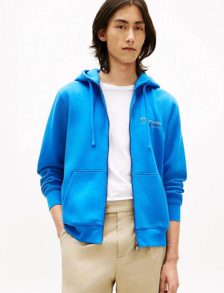 Tommy Hilfiger - BRAND LOVE TR LOCKUP FZ HOODY - sweats à capuche - blue orbit - 0