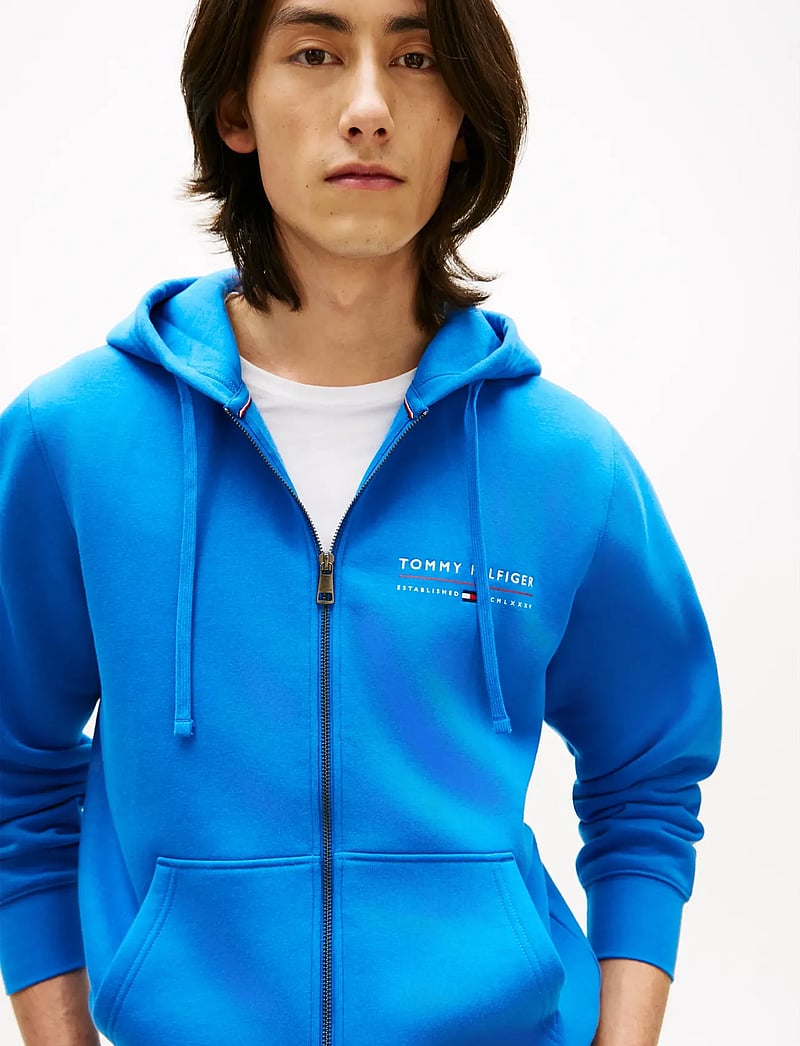 Tommy Hilfiger - BRAND LOVE TR LOCKUP FZ HOODY - kapuzenpullover - blue orbit - 4