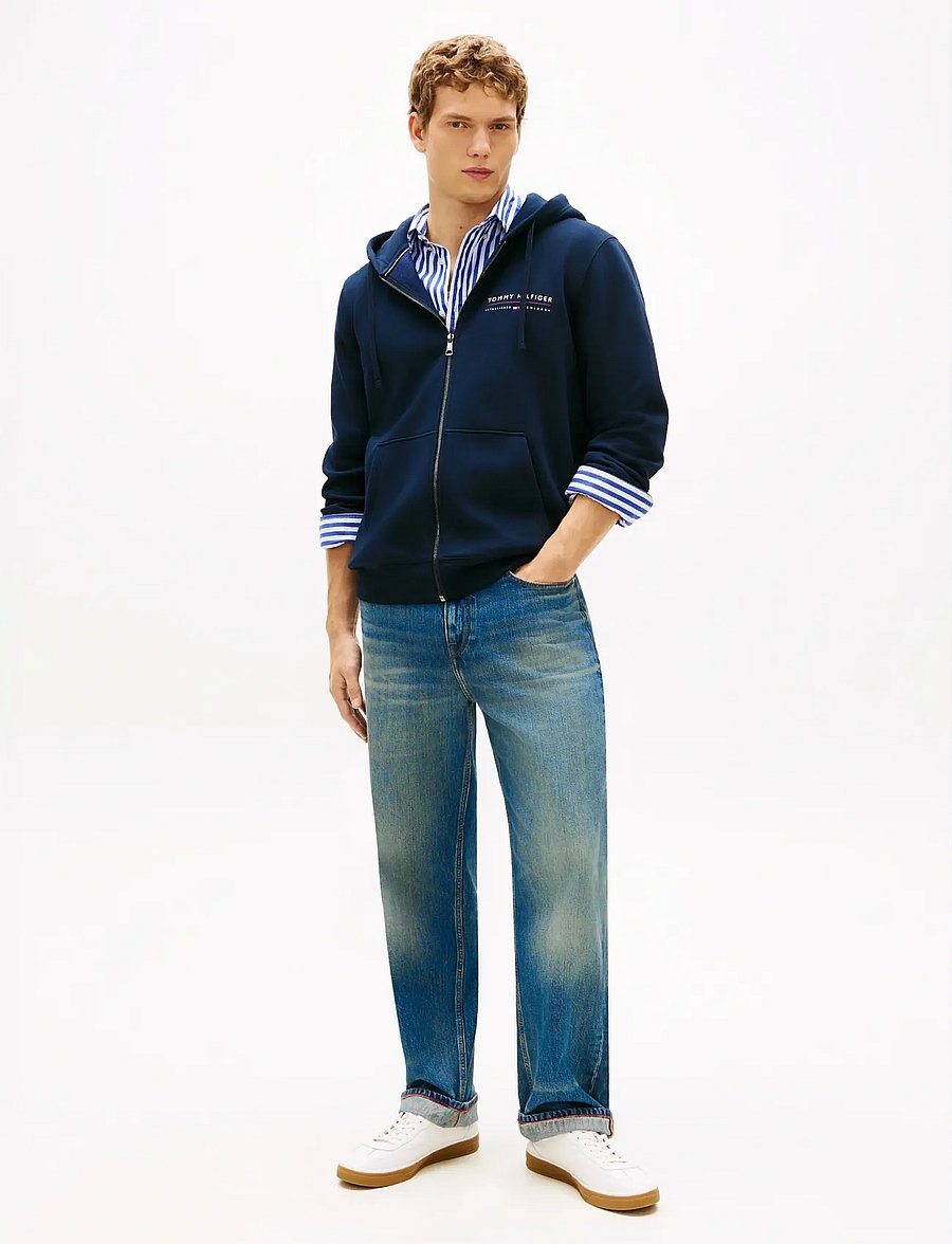 Tommy Hilfiger - BRAND LOVE TR LOCKUP FZ HOODY - kapuzenpullover - desert sky - 3