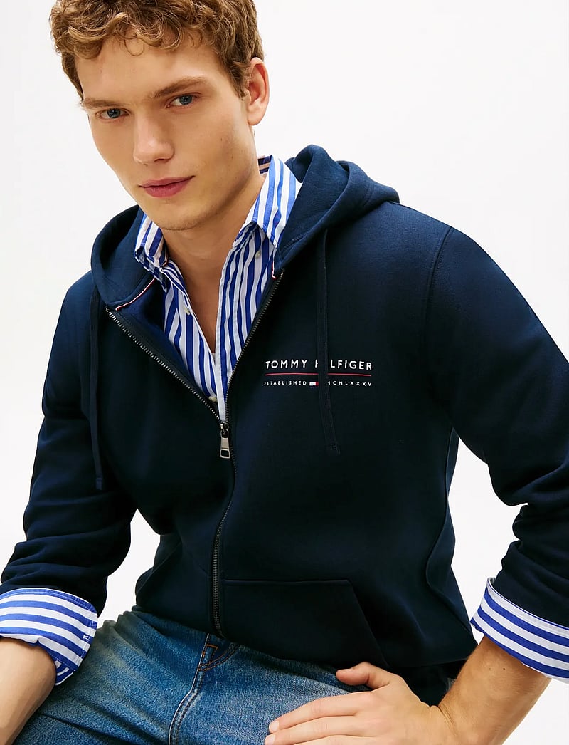Tommy Hilfiger - BRAND LOVE TR LOCKUP FZ HOODY - kapuzenpullover - desert sky - 4