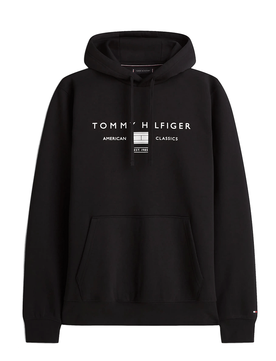 Tommy Hilfiger - BRAND LOVE TR MONO STACK HOODY - hættetrøjer - black - 1