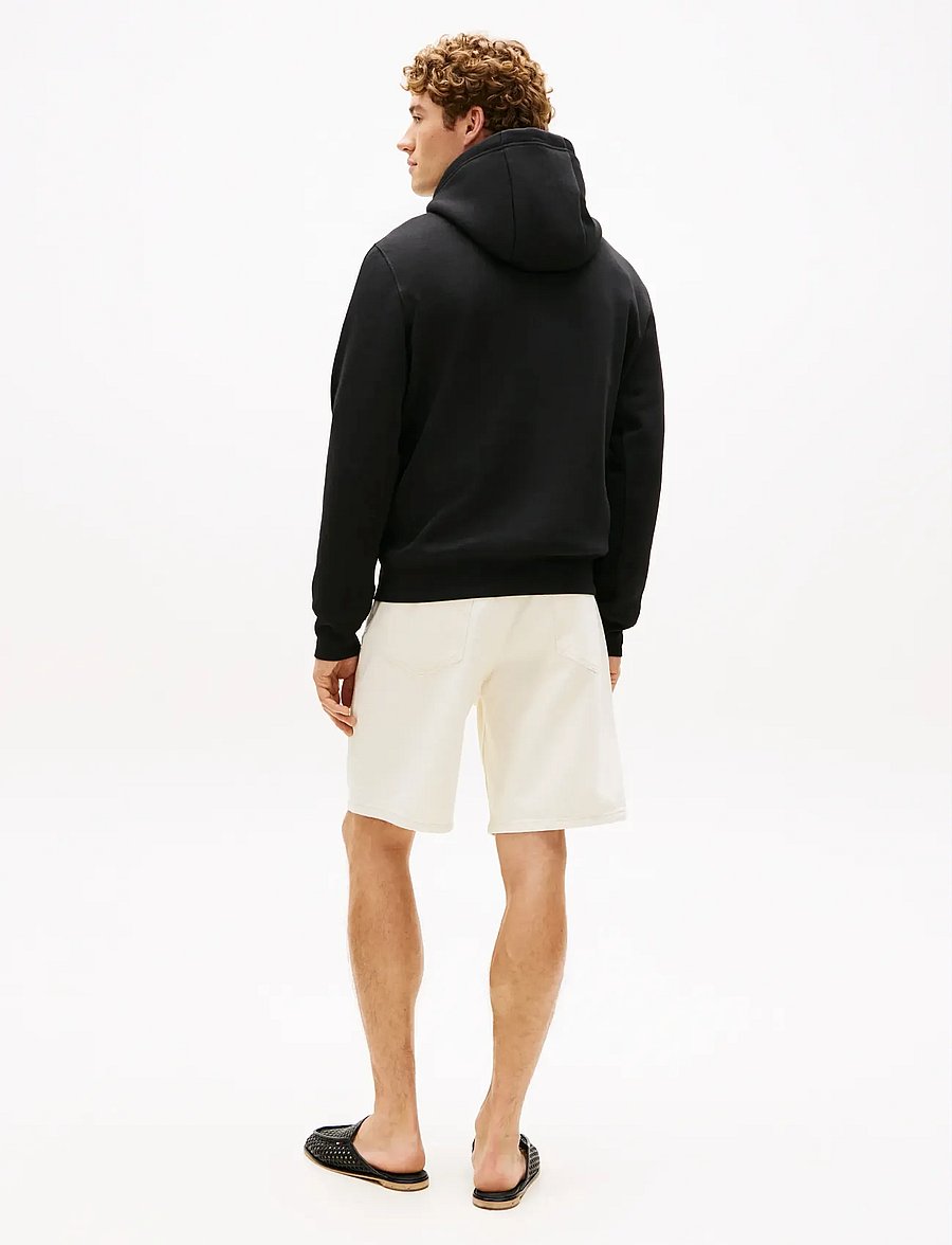 Tommy Hilfiger - BRAND LOVE TR MONO STACK HOODY - kapuutsiga dressipluusid - black - 2