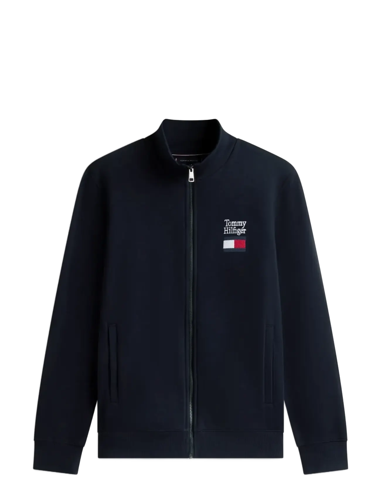 TOMMY HILFIGER Tommy Embro Flag Stand Collar Navy - M - Herren