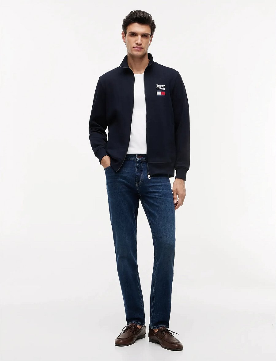 Tommy Hilfiger - TOMMY EMBRO FLAG STAND COLLAR - dressipluusid - desert sky - 2