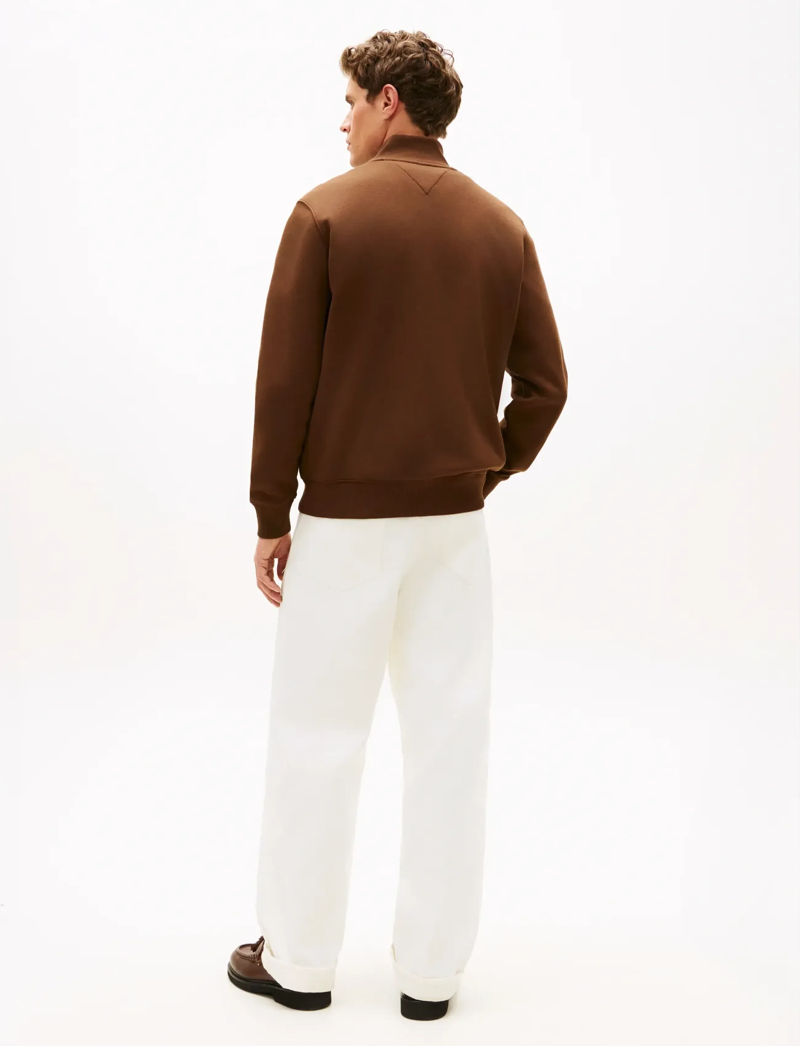 Tommy Hilfiger - TOMMY EMBRO FLAG STAND COLLAR - osta olukorra järgi - legacy brown - 2