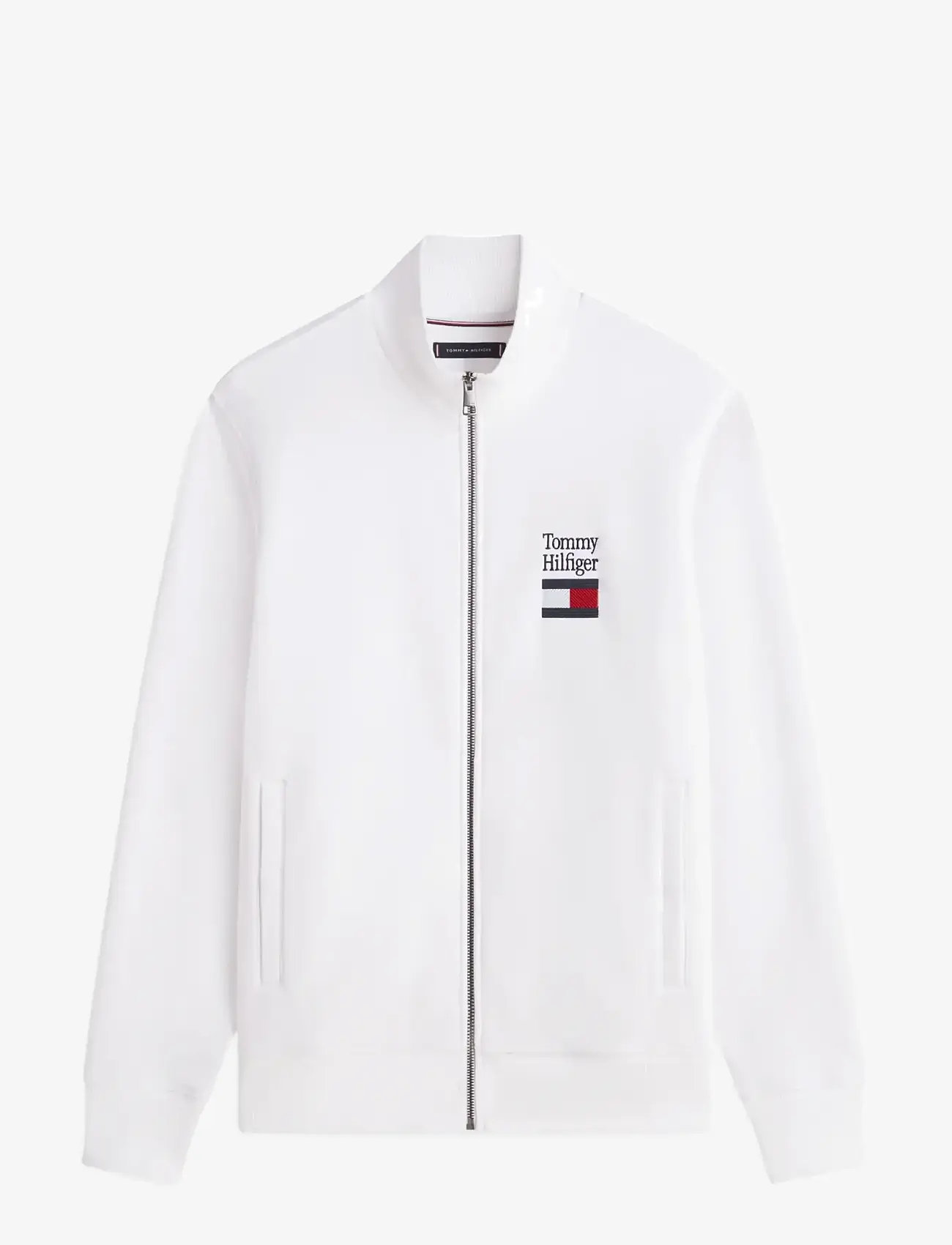 Tommy Hilfiger - TOMMY EMBRO FLAG STAND COLLAR - shop efter anledning - white - 1