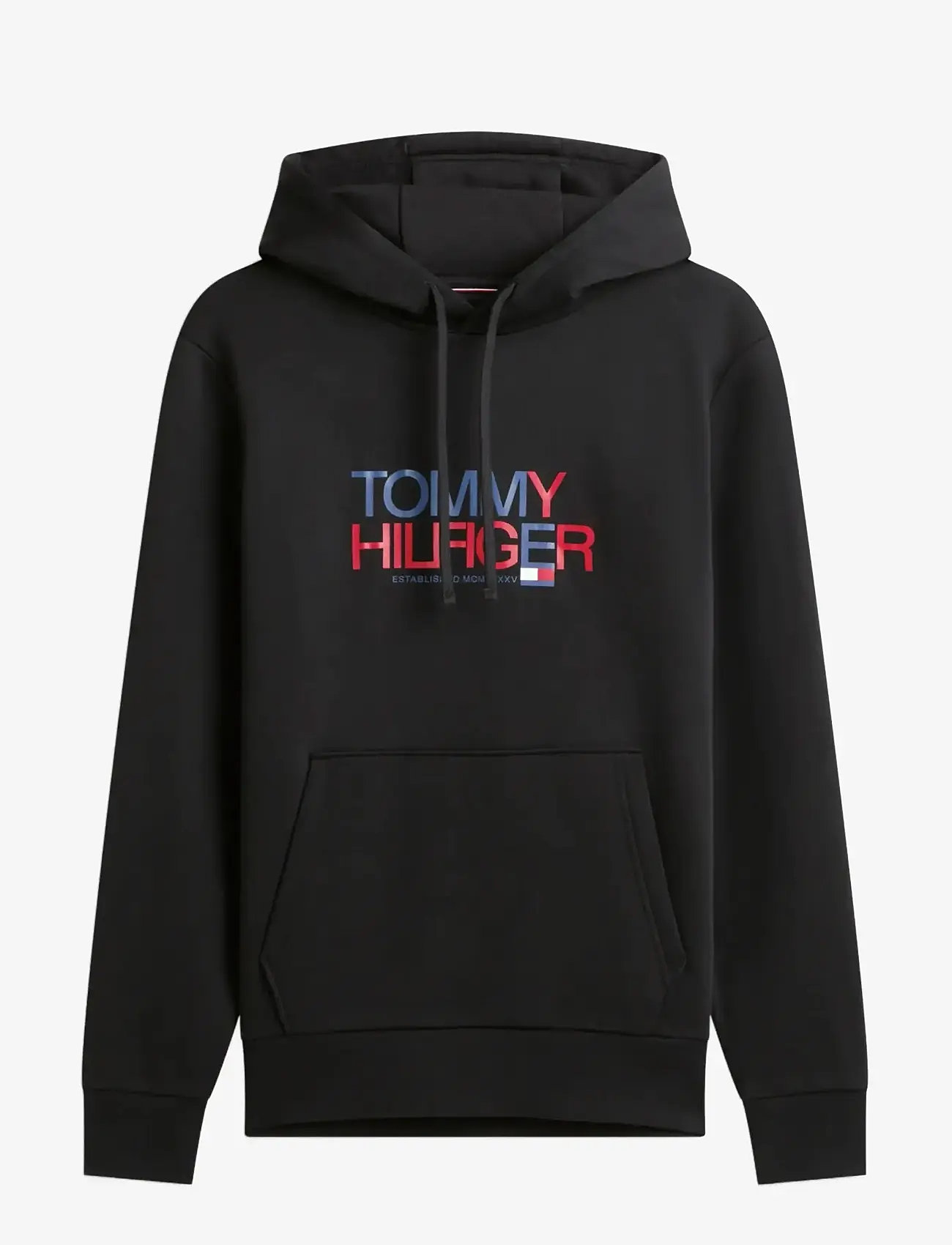 Tommy Hilfiger - BRAND LOVE BIG TEXT HOODY - kapuzenpullover - black - 1