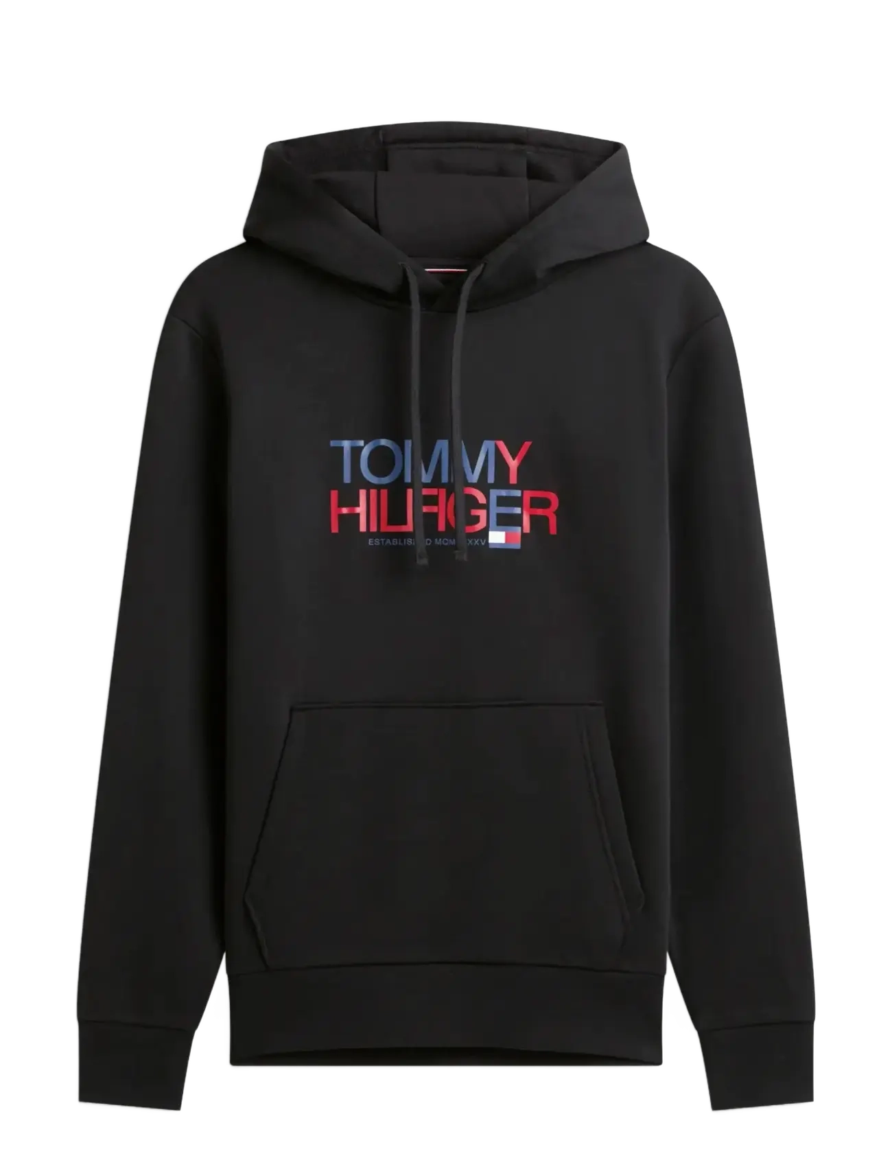 Tommy Hilfiger BRAND LOVE BIG TEXT HOODY - Hættetrøjer - BLACK / black