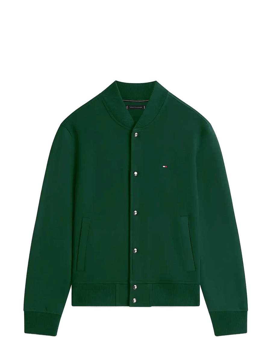 Tommy Hilfiger - ESSENTIAL TERRY BOMBER JACKET - forårsjakker - nocturnal green - 1