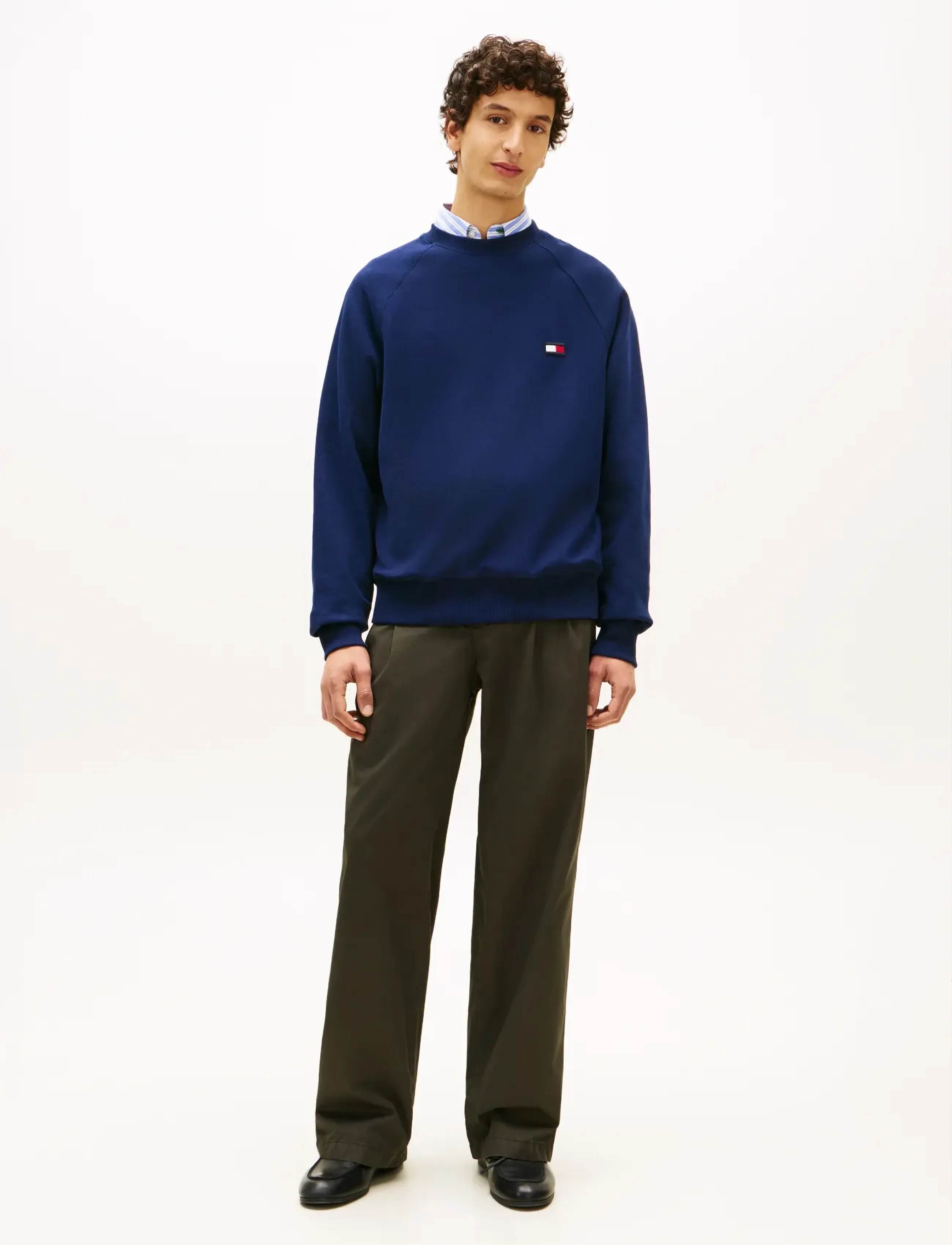 Tommy Hilfiger - TOMMY FLAG ELEVATED SWEATSHIRT - sweatshirts - carbon navy - 3