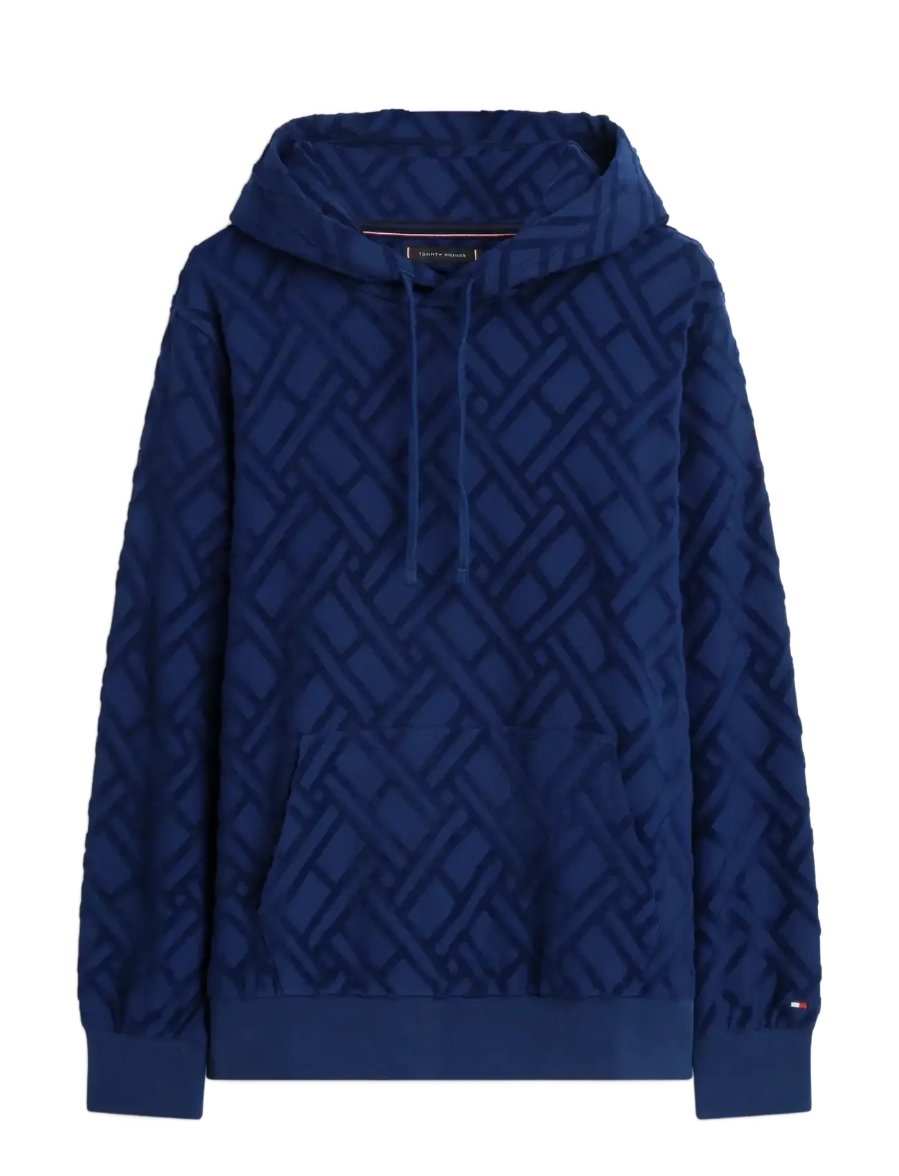 Tommy Hilfiger - AOP FLAG JACQUARD HOODY - hættetrøjer - carbon navy - 1