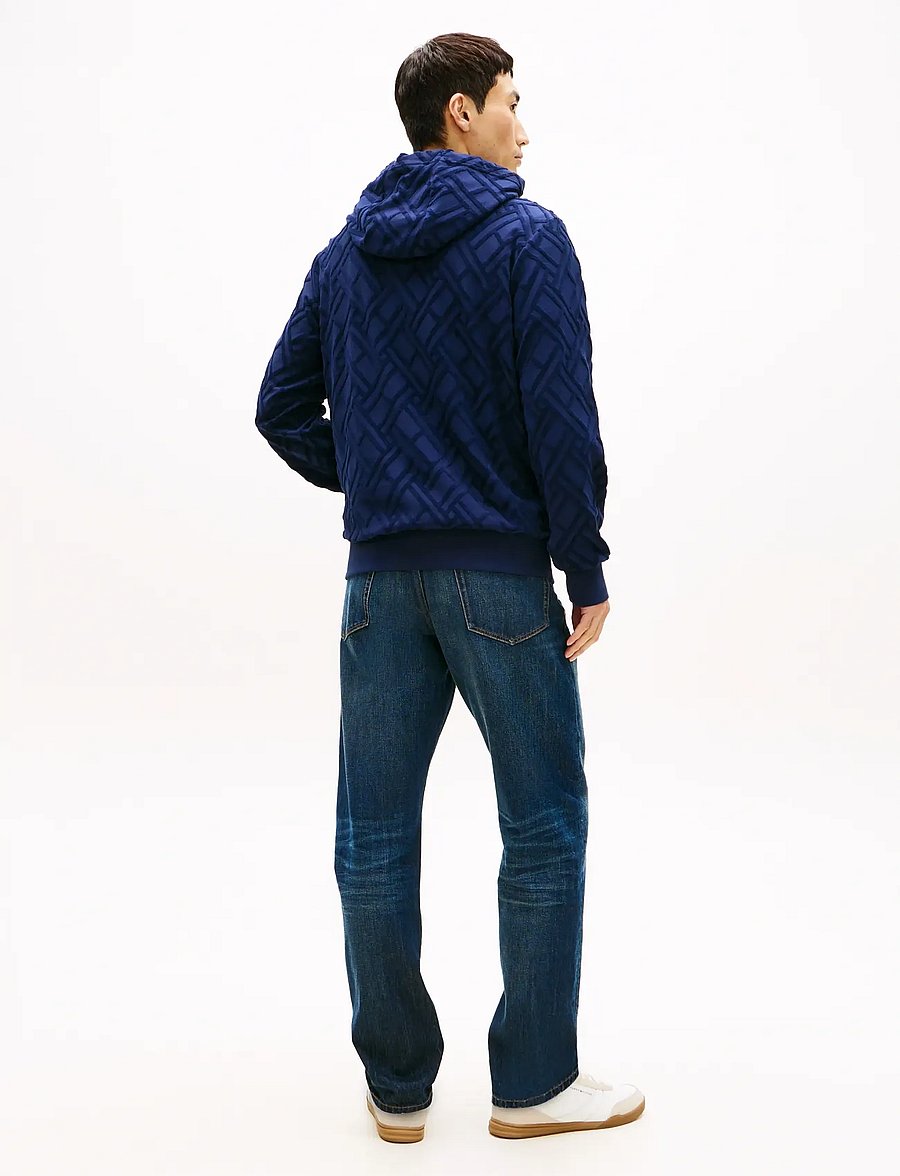 Tommy Hilfiger - AOP FLAG JACQUARD HOODY - hættetrøjer - carbon navy - 2