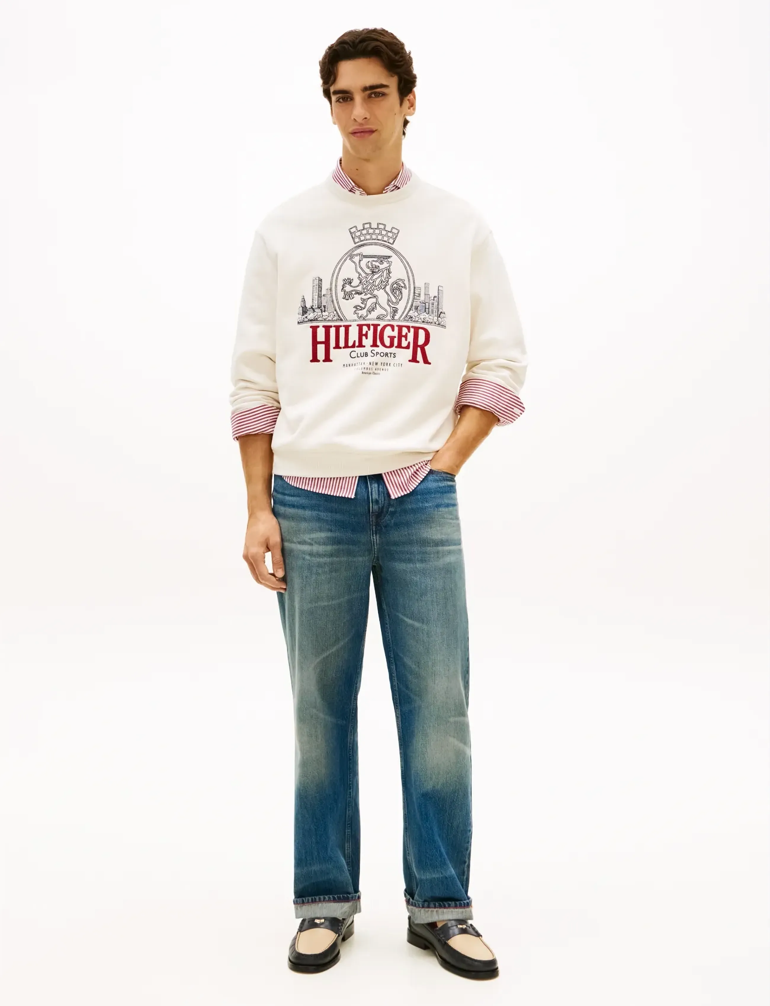 Tommy Hilfiger - HERITAGE SERIES CREST SWEATSHIRT - nach anlass kaufen - ivory petal - 3