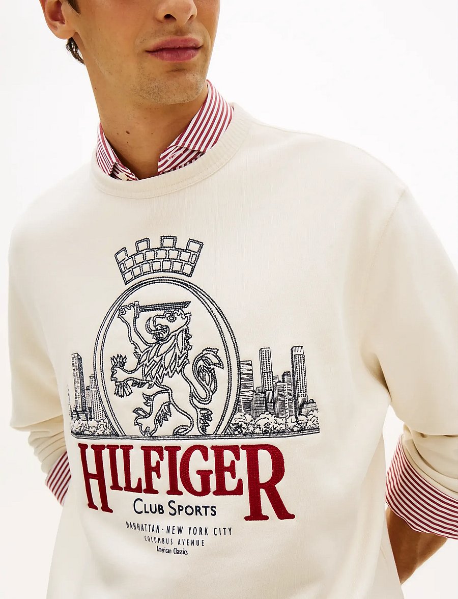 Tommy Hilfiger - HERITAGE SERIES CREST SWEATSHIRT - shop efter anledning - ivory petal - 4