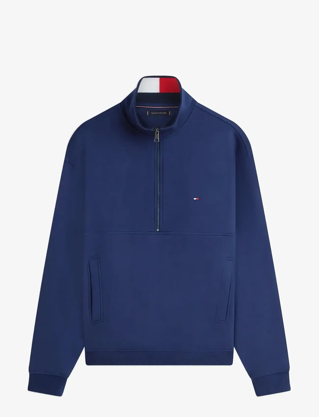 Tommy Hilfiger - FLAG 1/4 ZIP - half zip-trøjer - carbon navy - 1
