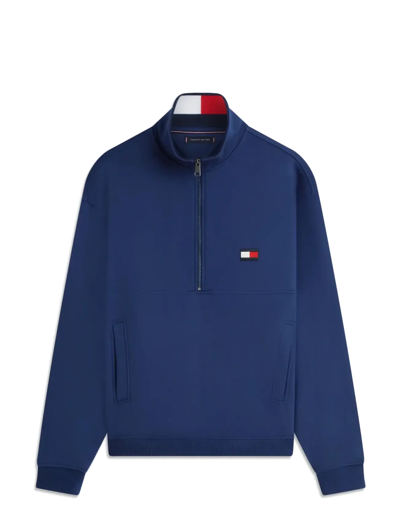 Tommy Hilfiger - FLAG 1/4 ZIP - sweatshirts - carbon navy - 1