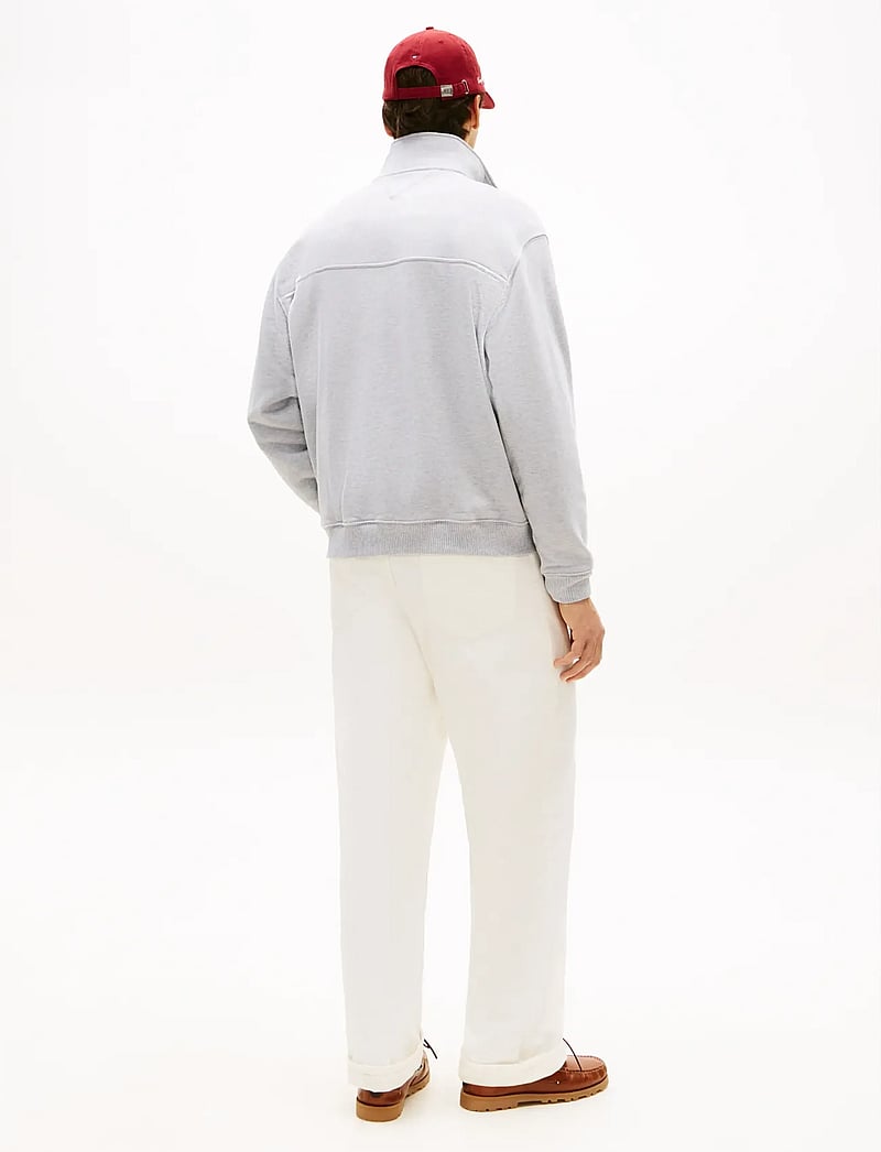 Tommy Hilfiger - FLAG 1/4 ZIP - half zip-trøjer - light grey heather - 2