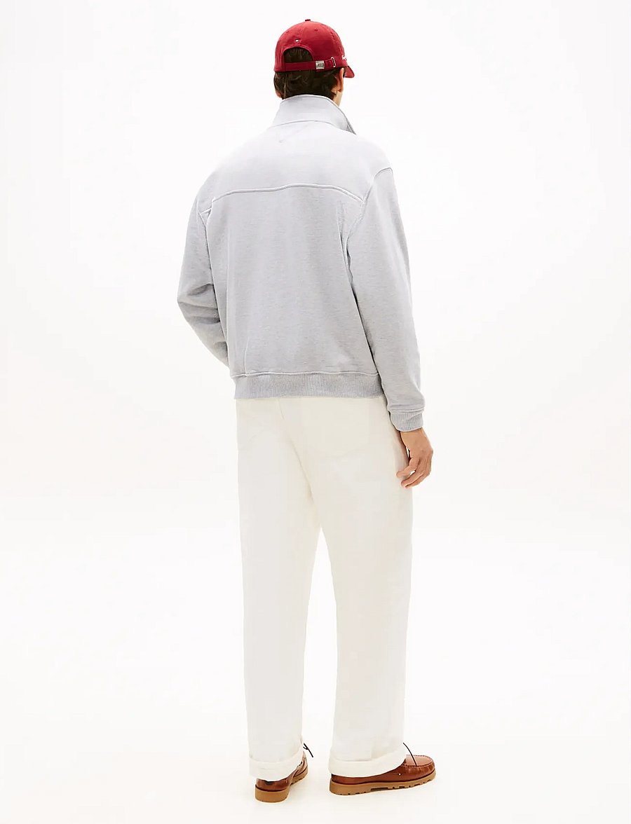 Tommy Hilfiger - FLAG 1/4 ZIP - pullover mit halbem reißverschluss - light grey heather - 2