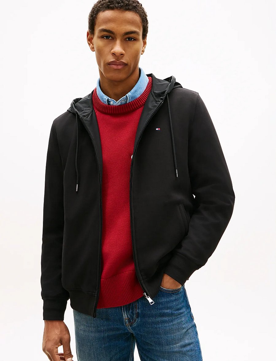 Tommy Hilfiger - MIX MEDIA REVERSIBLE HDD ZIP - black - 5