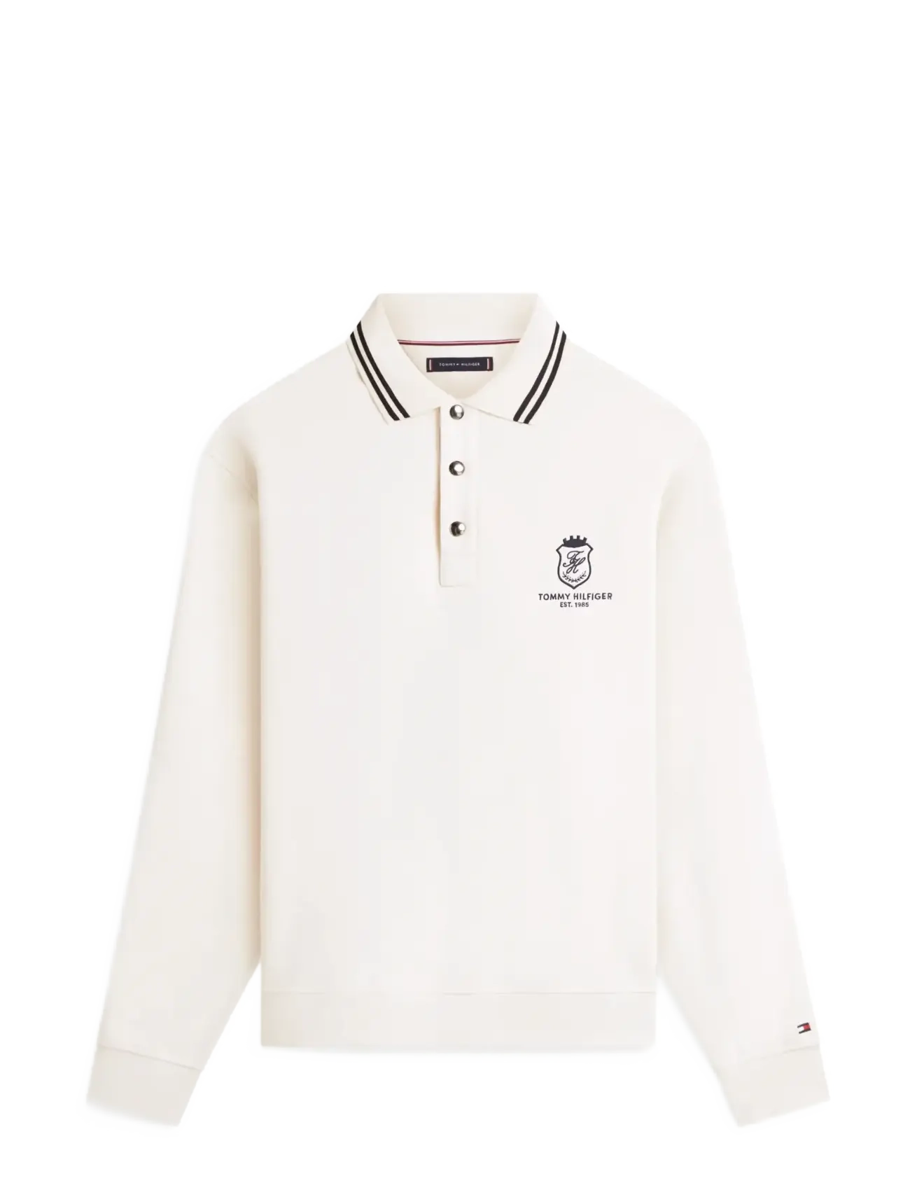 Tommy Hilfiger COUNTRY CLUB RUGBY SWEATSHIRT - Clothing - IVORY PETAL / cream