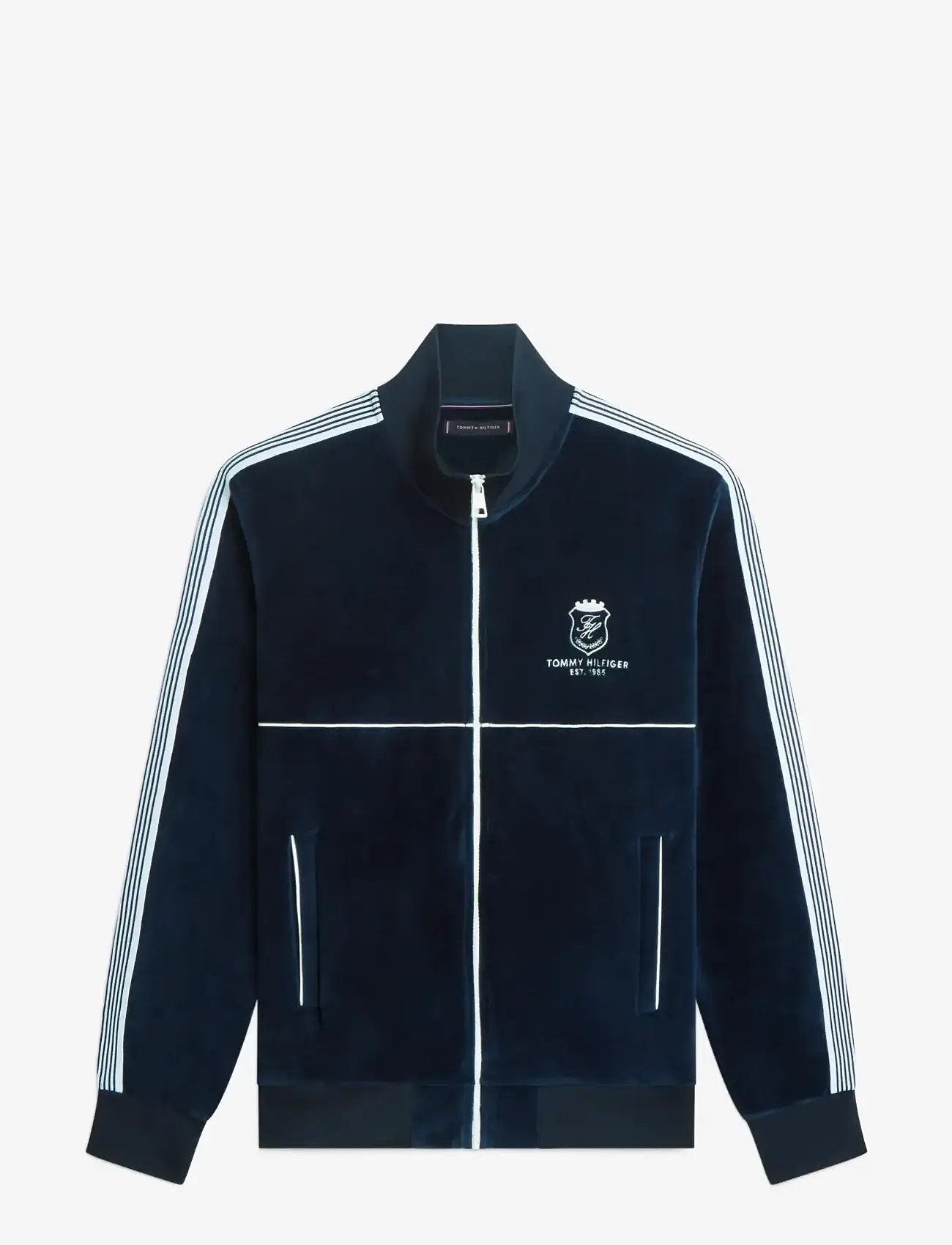 Tommy Hilfiger - VELOUR COUNTRY CLUB TRACKJACKET - shoppa efter tillfälle - desert sky - 1