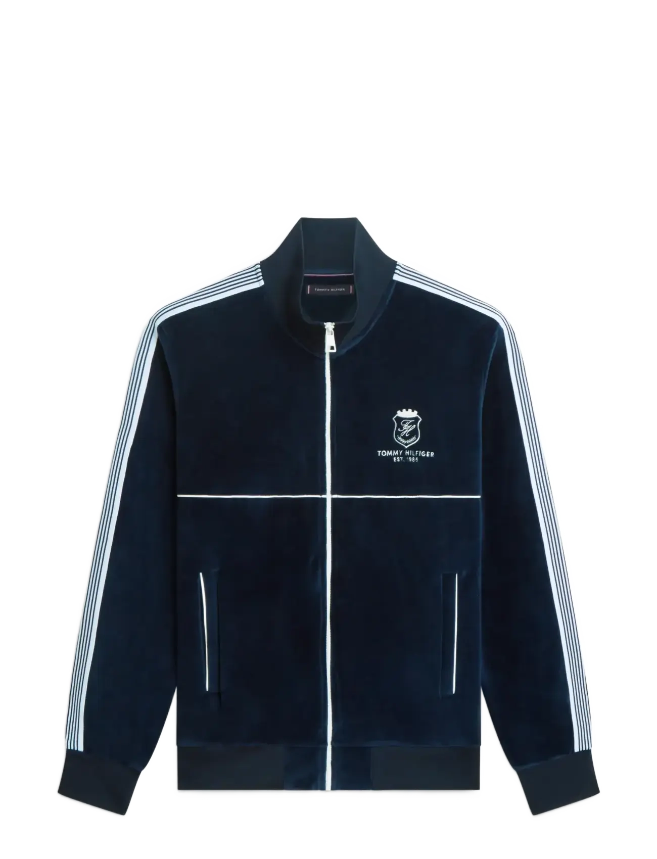 Tommy Hilfiger - VELOUR COUNTRY CLUB TRACKJACKET - shop efter anledning - desert sky - 1
