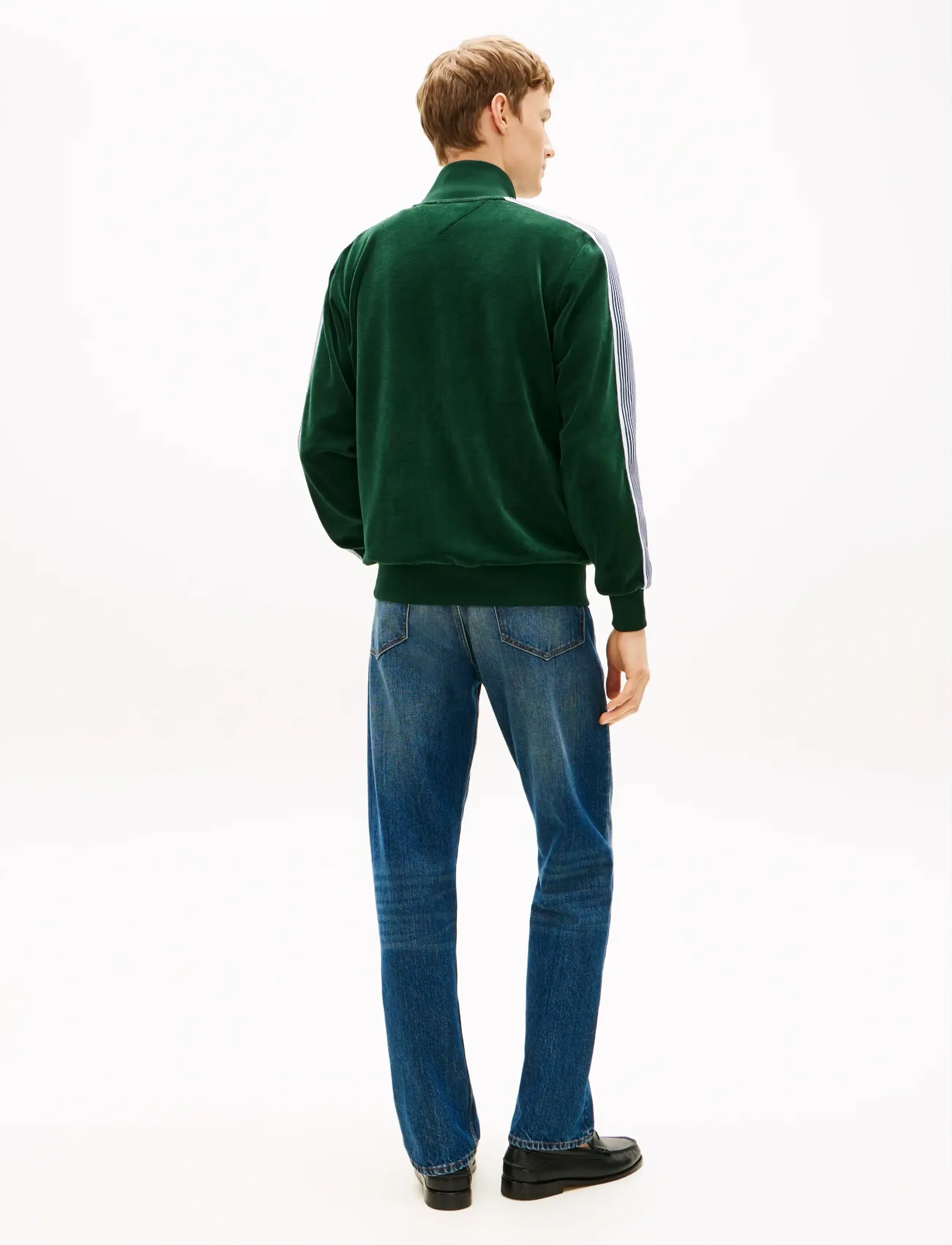 Tommy Hilfiger - VELOUR COUNTRY CLUB TRACKJACKET - shop efter anledning - nocturnal green - 2