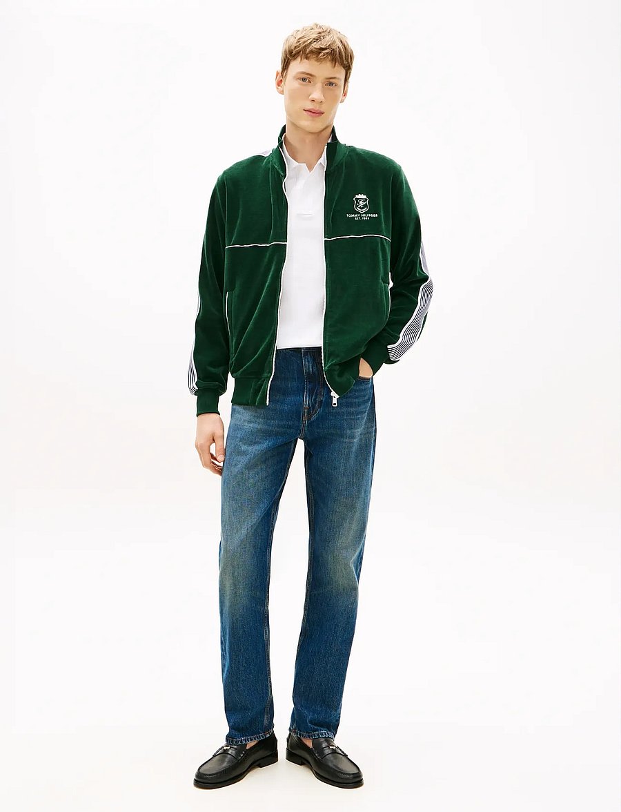 Tommy Hilfiger - VELOUR COUNTRY CLUB TRACKJACKET - sweatshirts - nocturnal green - 3