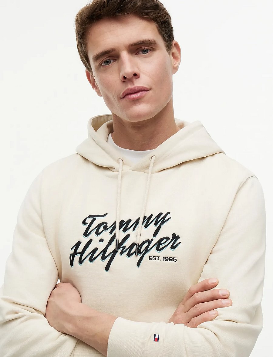 Tommy Hilfiger - SUMMER TEXT GRAPHIC HOODY - kapuzenpullover - muslin - 3