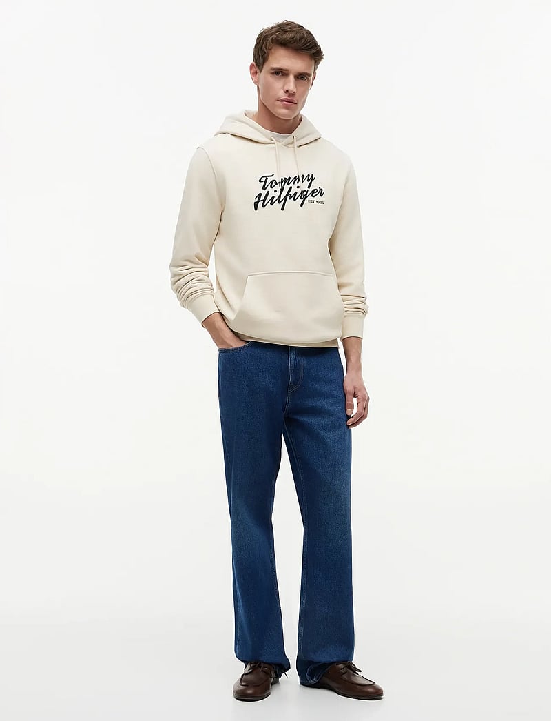 Tommy Hilfiger - SUMMER TEXT GRAPHIC HOODY - hættetrøjer - muslin - 4
