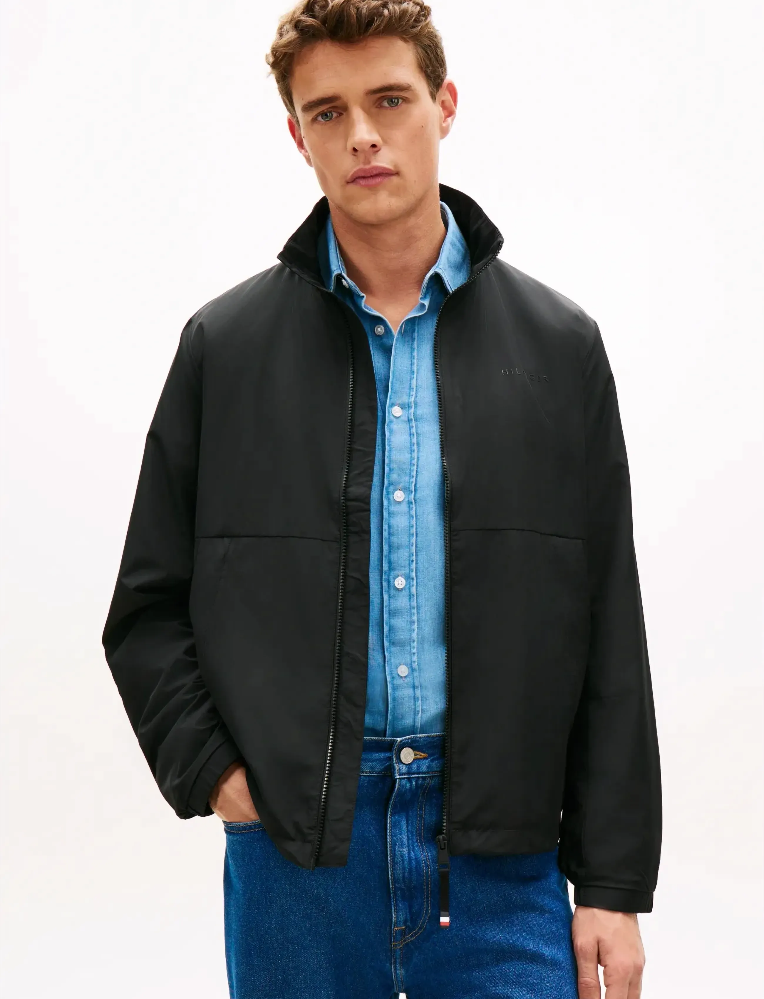 Tommy Hilfiger Branded Blouson, Mænd, Blouson Jakke, Sort, Str: XL