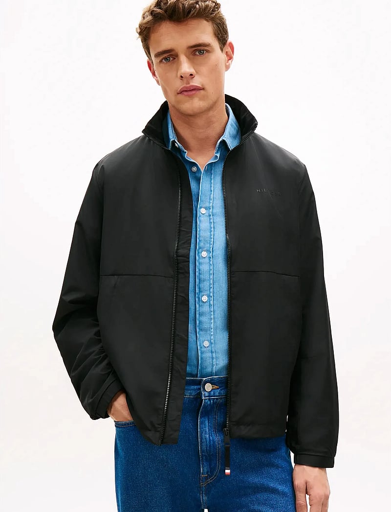 Tommy Hilfiger - BRANDED BLOUSON - spring jackets - black - 0
