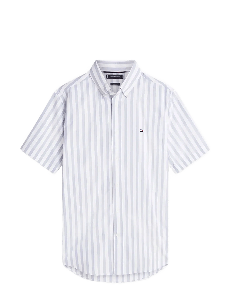 Tommy Hilfiger - STRUCTURE MULTI STP S/S - kortärmade skjortor - blue orbit stripe - 1