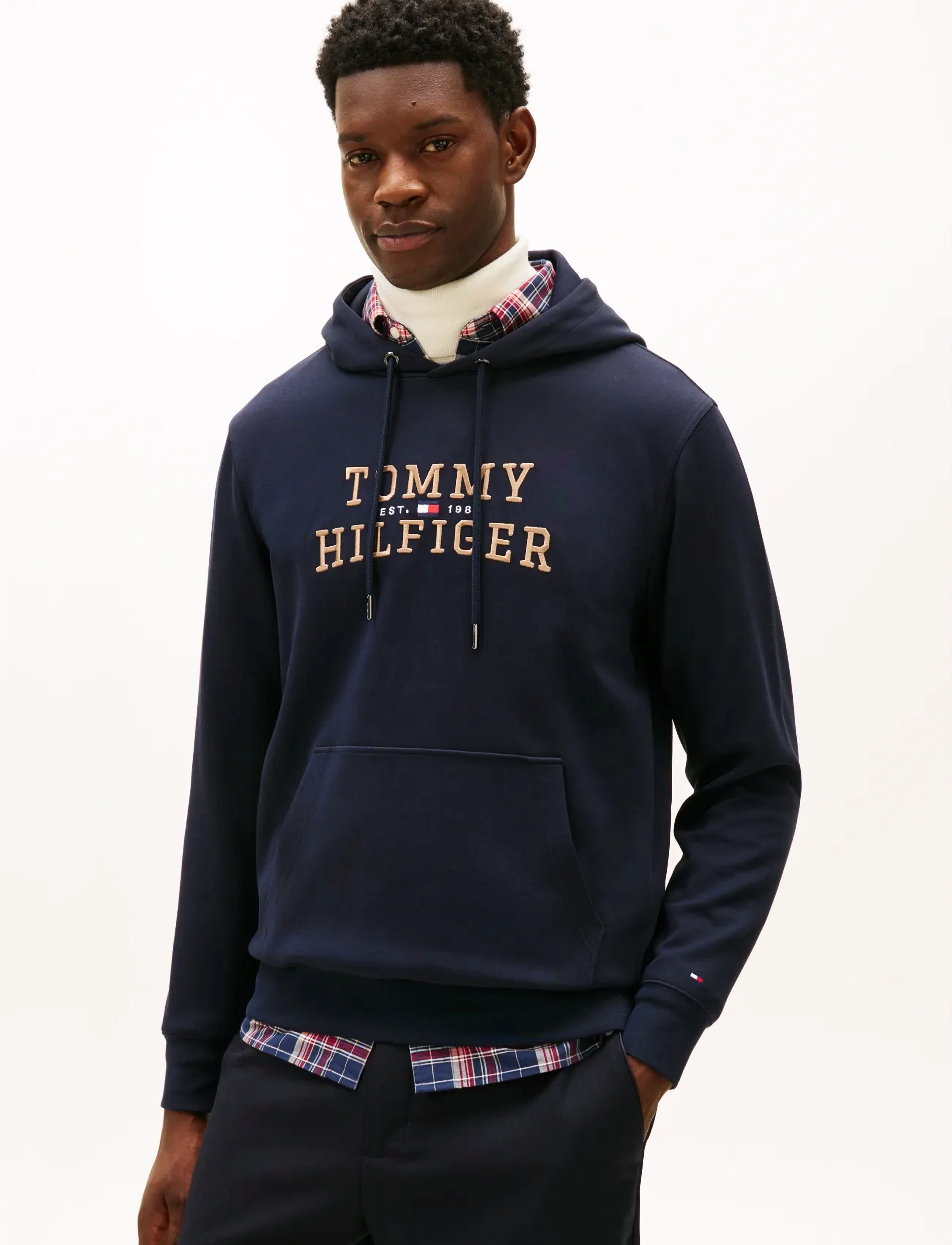 Tommy Hilfiger ICON INTECHNO HOODY - Kleidung - DESERT SKY / navy