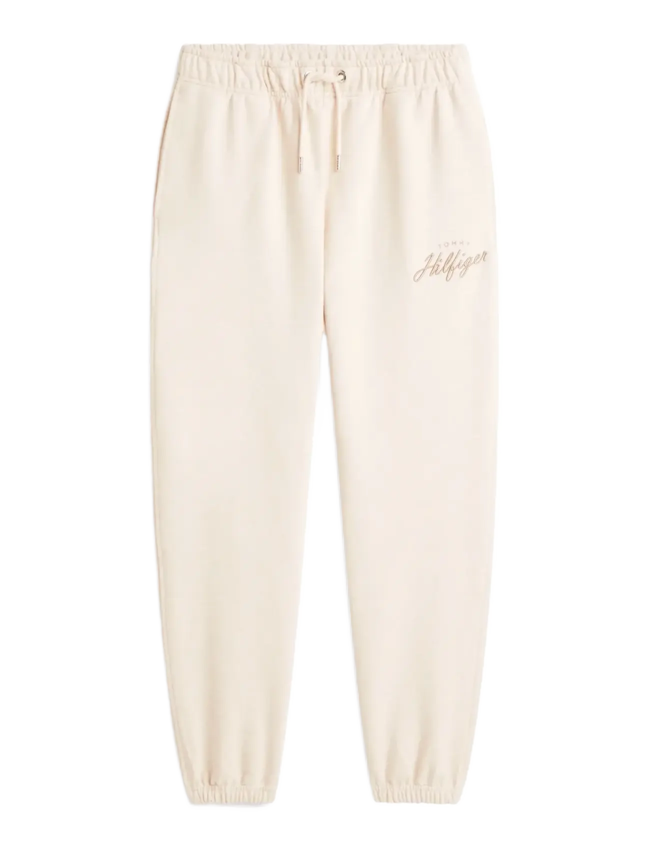 Tommy Hilfiger MODERN ATH GRAPHIC SWEATPANTS - Sweatpants - HEATHERED OATMILK / cream