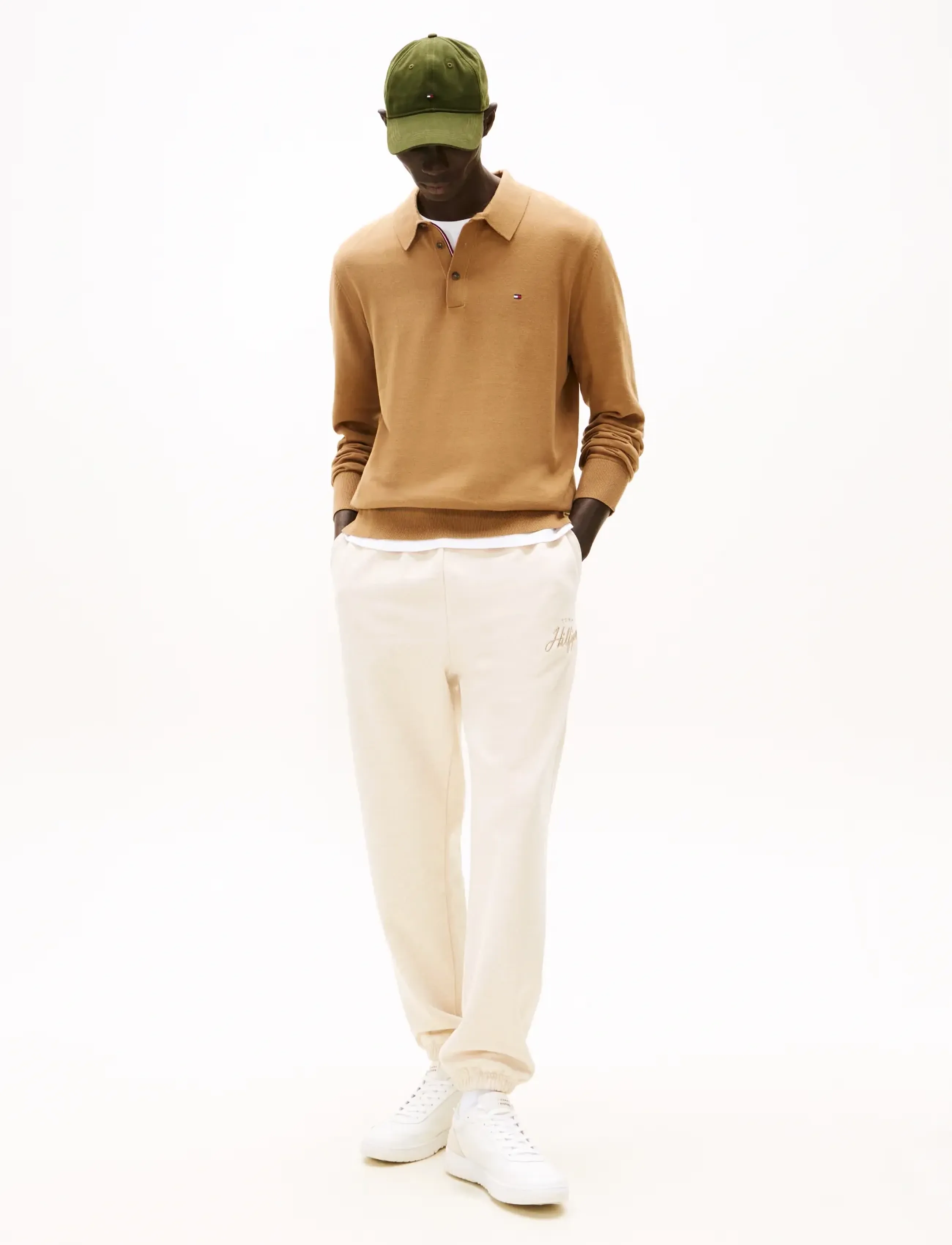 Tommy Hilfiger - MODERN ATH GRAPHIC SWEATPANTS - mænd - heathered oatmilk - 3