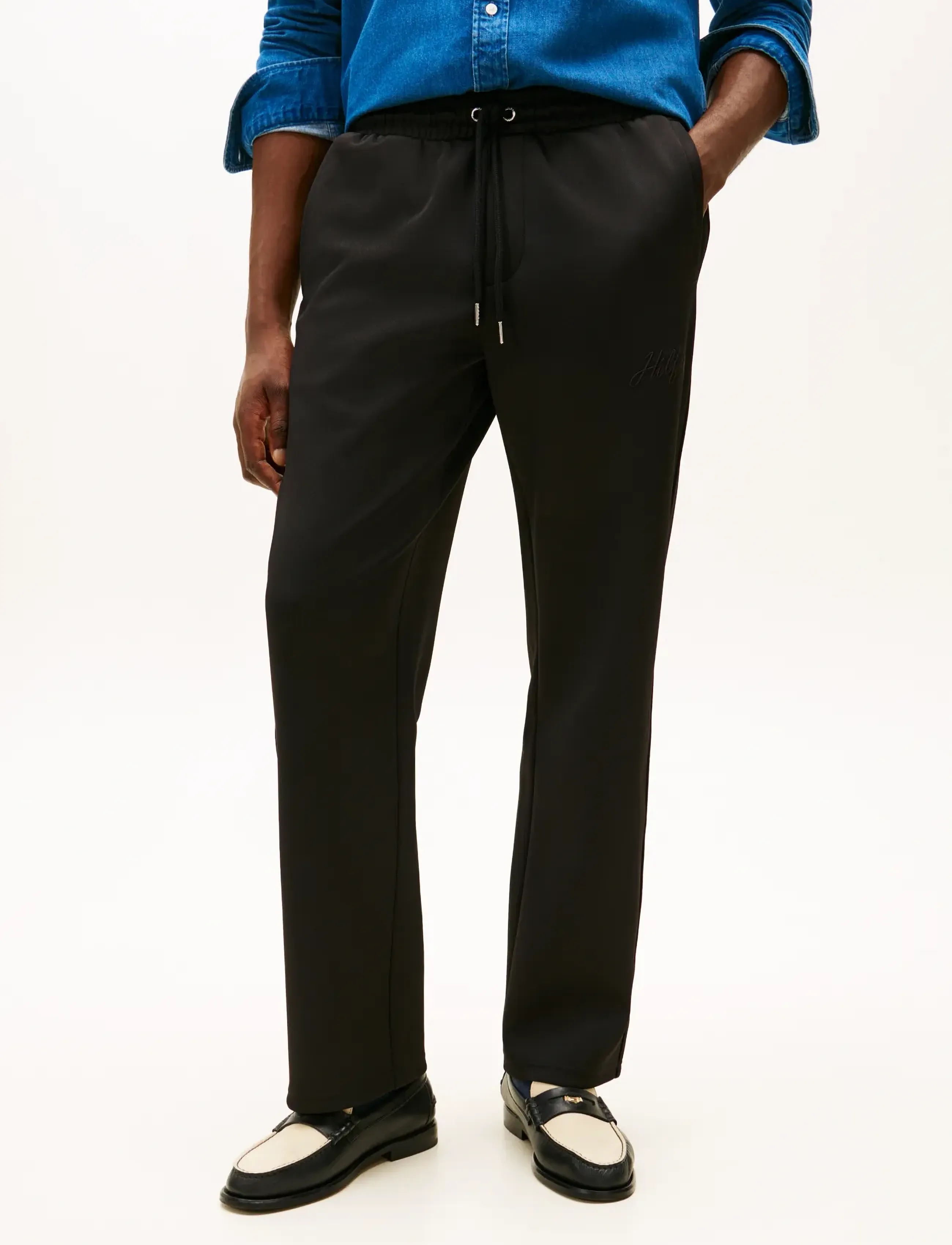 Tommy Hilfiger Modern Ath Trackpants, L, Black, Bukser > Afslappet, Herre