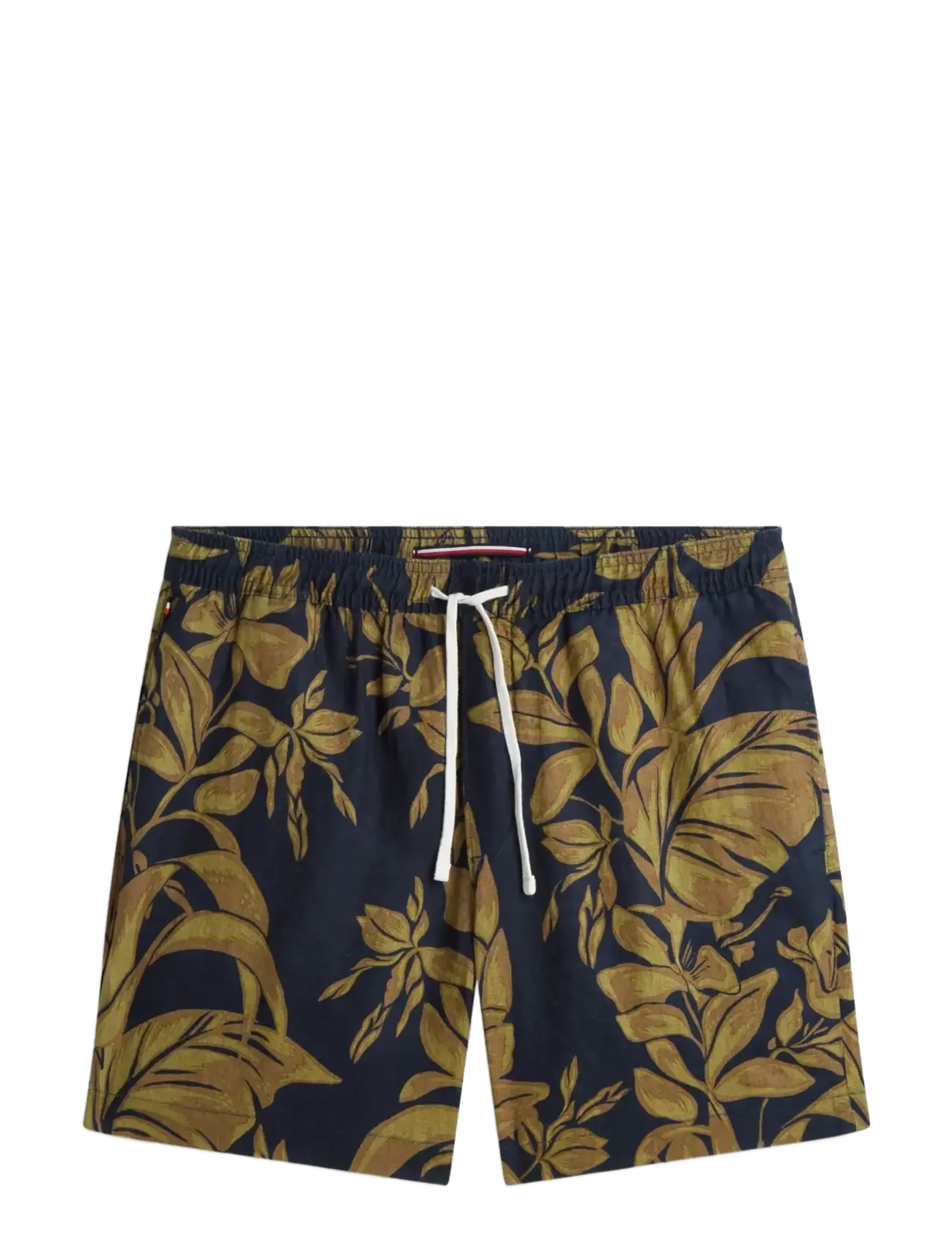 Tommy Hilfiger DOVER 6  PO LINEN FLORAL AOP 2/2 - Badshorts - DARK NIGHT NAVY ALLOVER / white