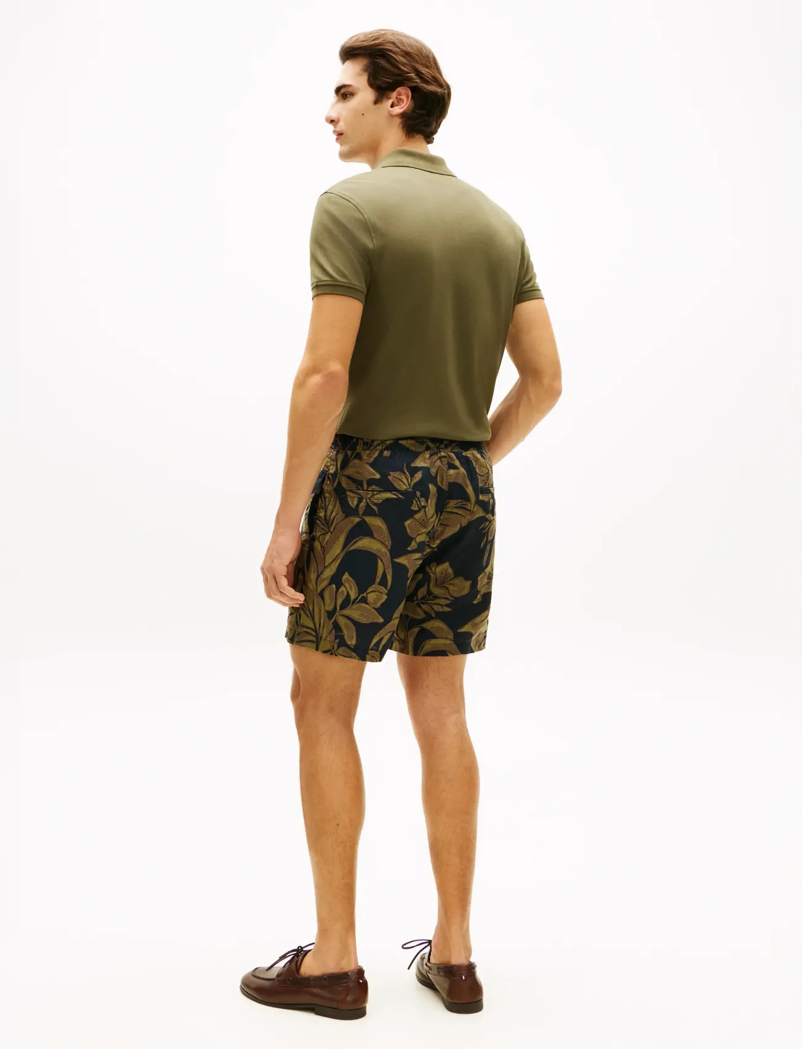 Tommy Hilfiger - DOVER 6  PO LINEN FLORAL AOP 2/2 - hørshorts - dark night navy allover - 2