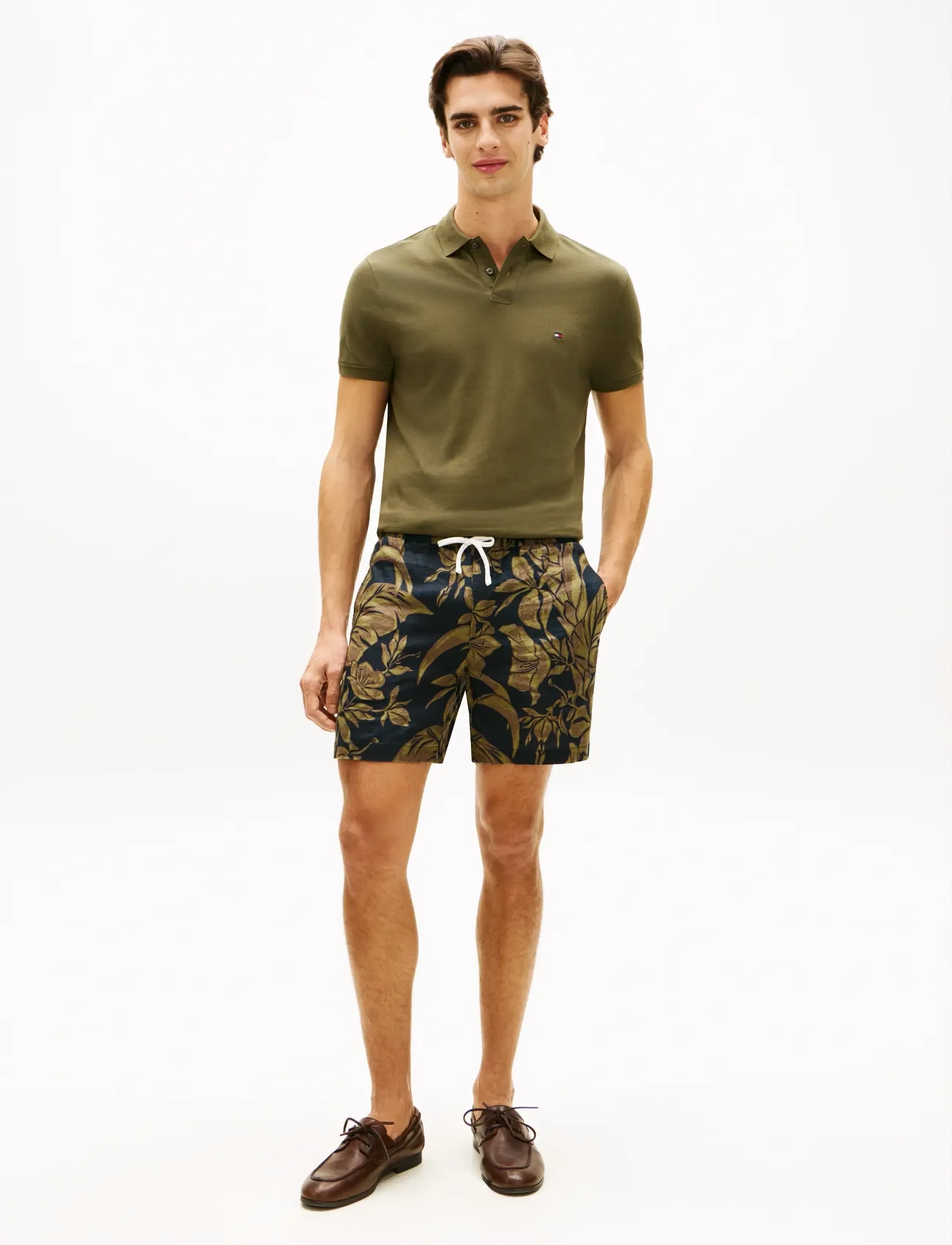 Tommy Hilfiger - DOVER 6  PO LINEN FLORAL AOP 2/2 - hørshorts - dark night navy allover - 3