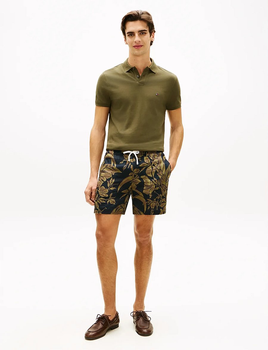 Tommy Hilfiger - DOVER 6 PO LINEN FLORAL AOP 2/2 - lina šorti - dark night navy allover - 3