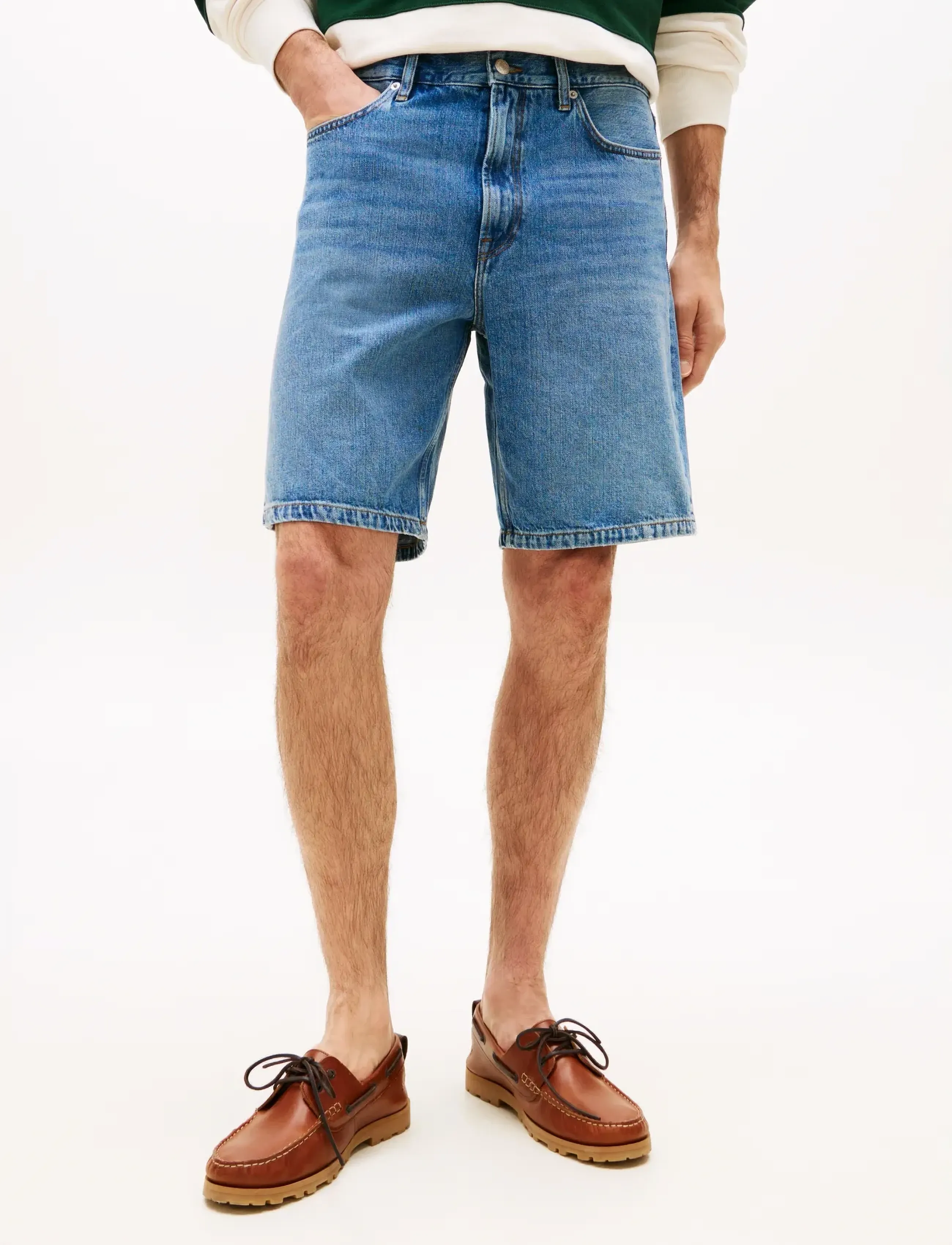 Tommy Hilfiger Dover Short Ray Blue, 36, Shorts, Blau - Denim Männerswear