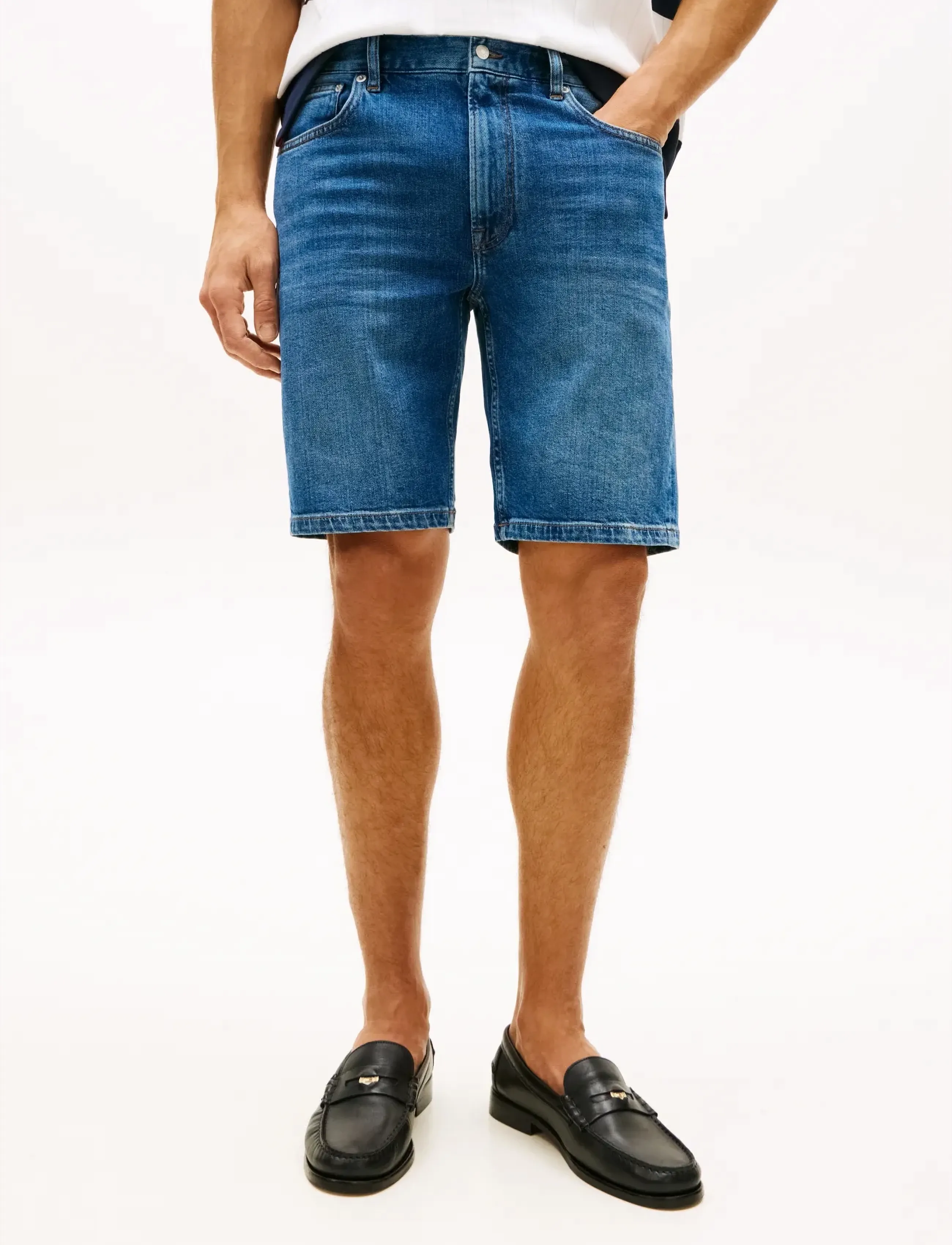 Tommy Hilfiger Denton Short Cobalt Blue, 30, Shorts, Blau - Denim Männerswear